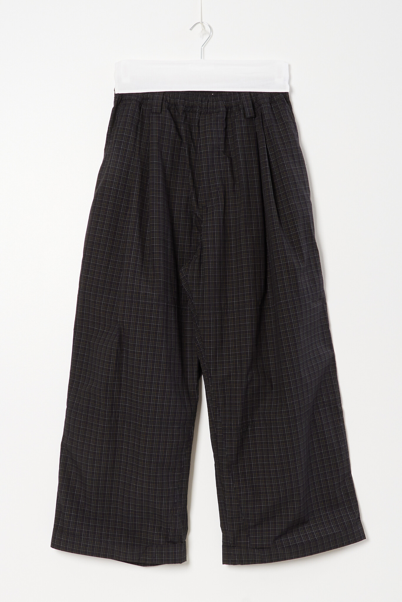Meryll Rogge Drawstring checked cotton chino