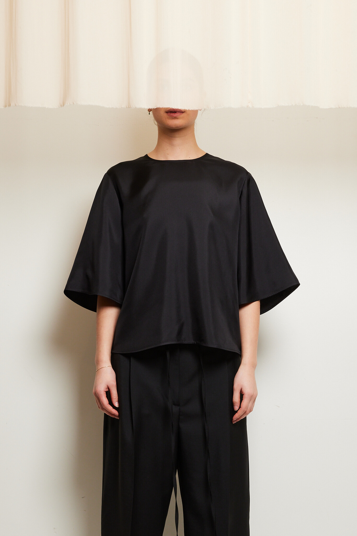 Róhe Buttoned silk top