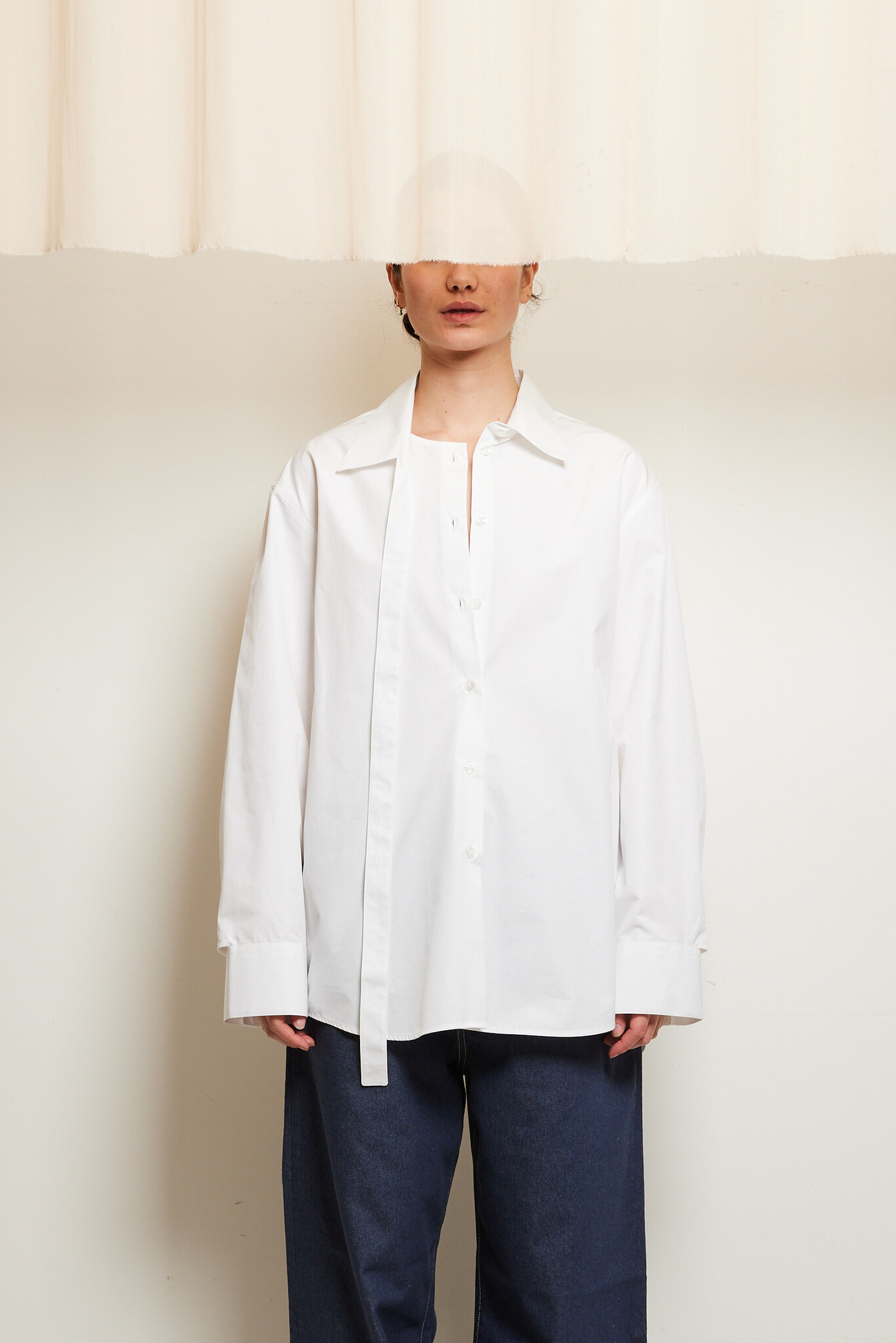 Róhe Deconstructed cotton shirt