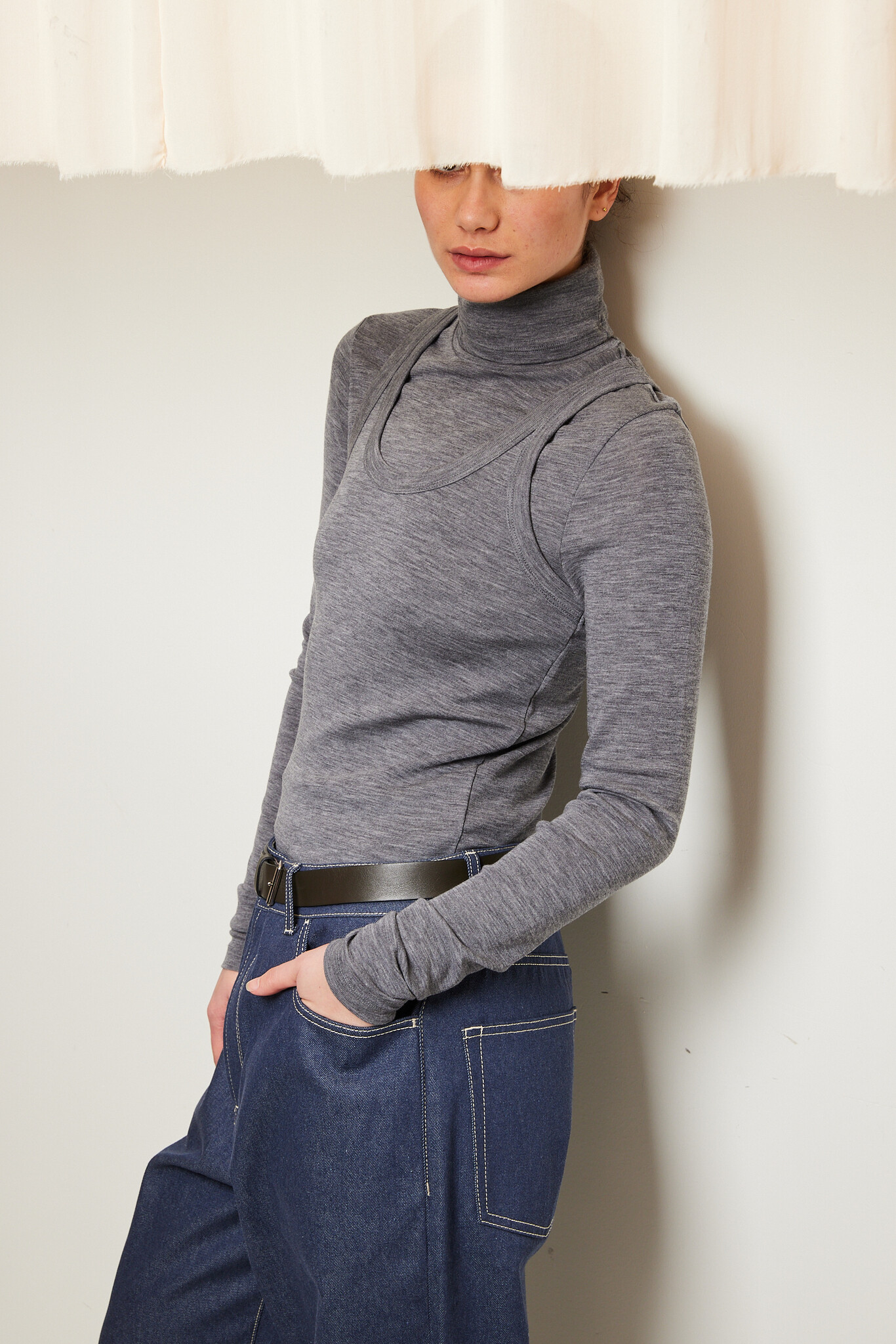 Róhe - Double-layer merino jersey