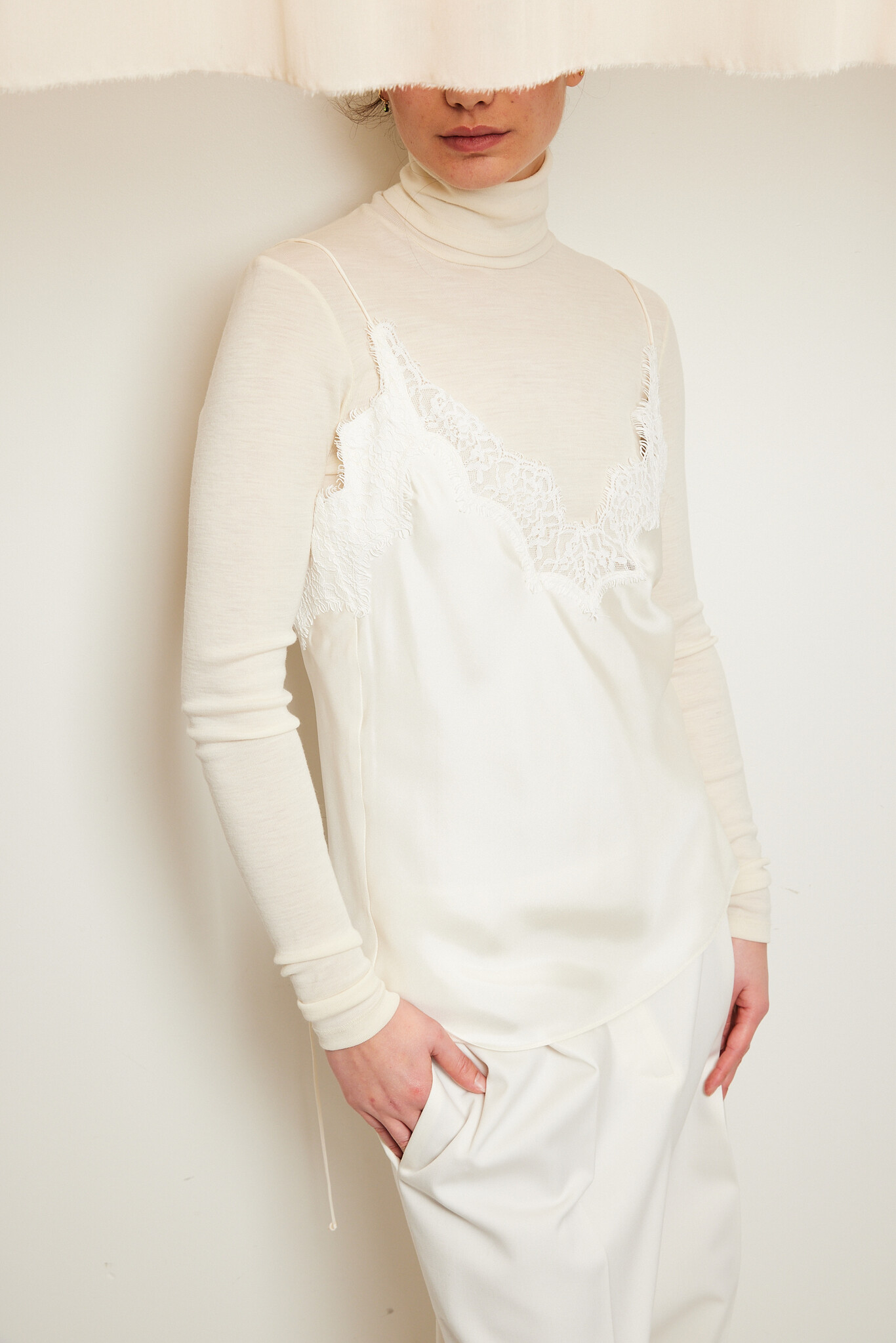 Róhe - Lace silk camisole