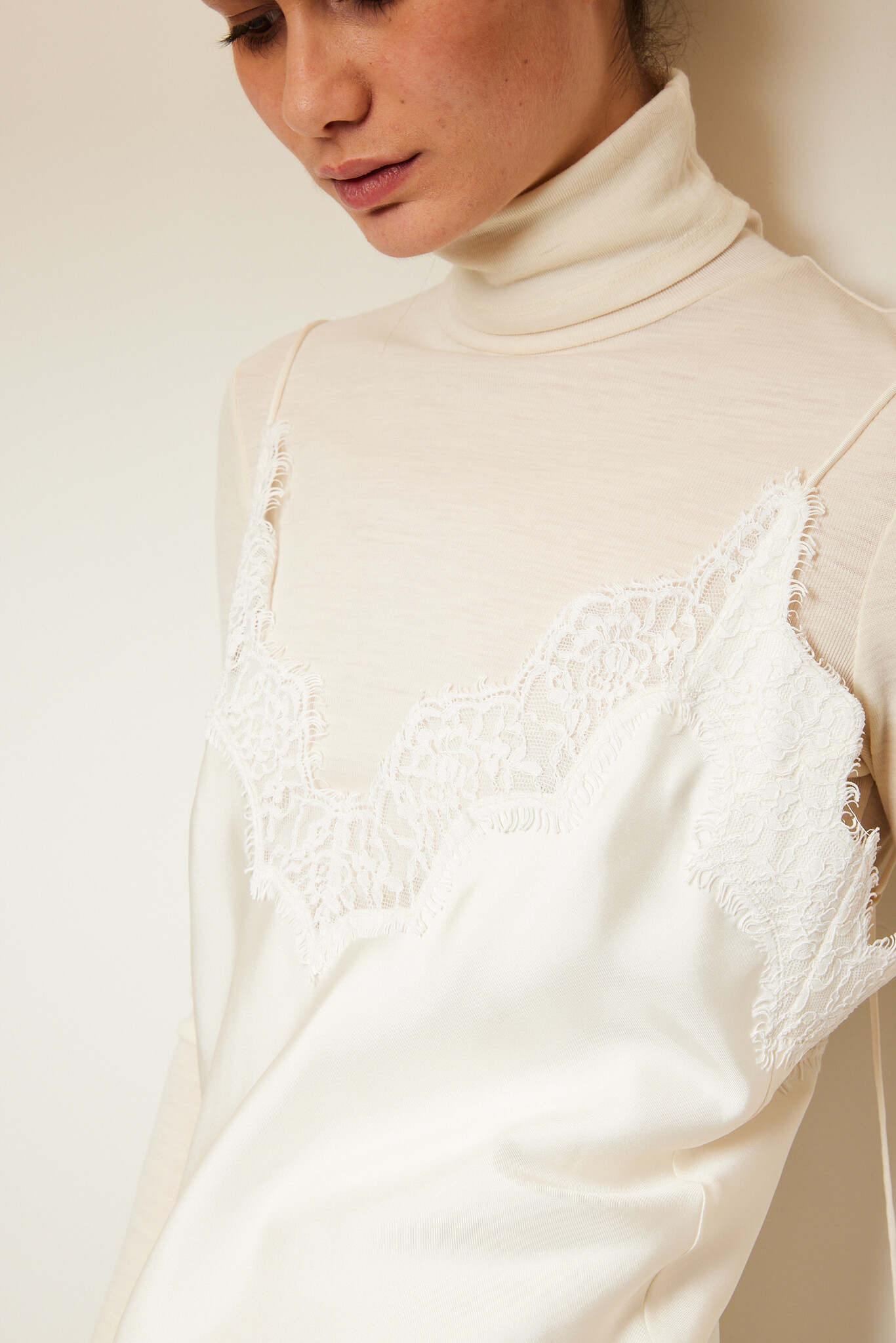 Róhe - Lace silk camisole