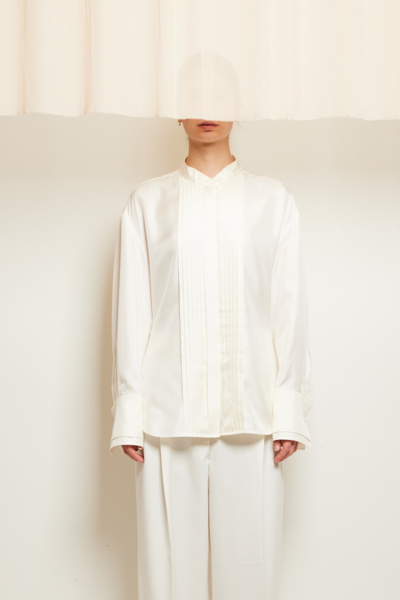 Róhe Shaped tuxedo silk shirt