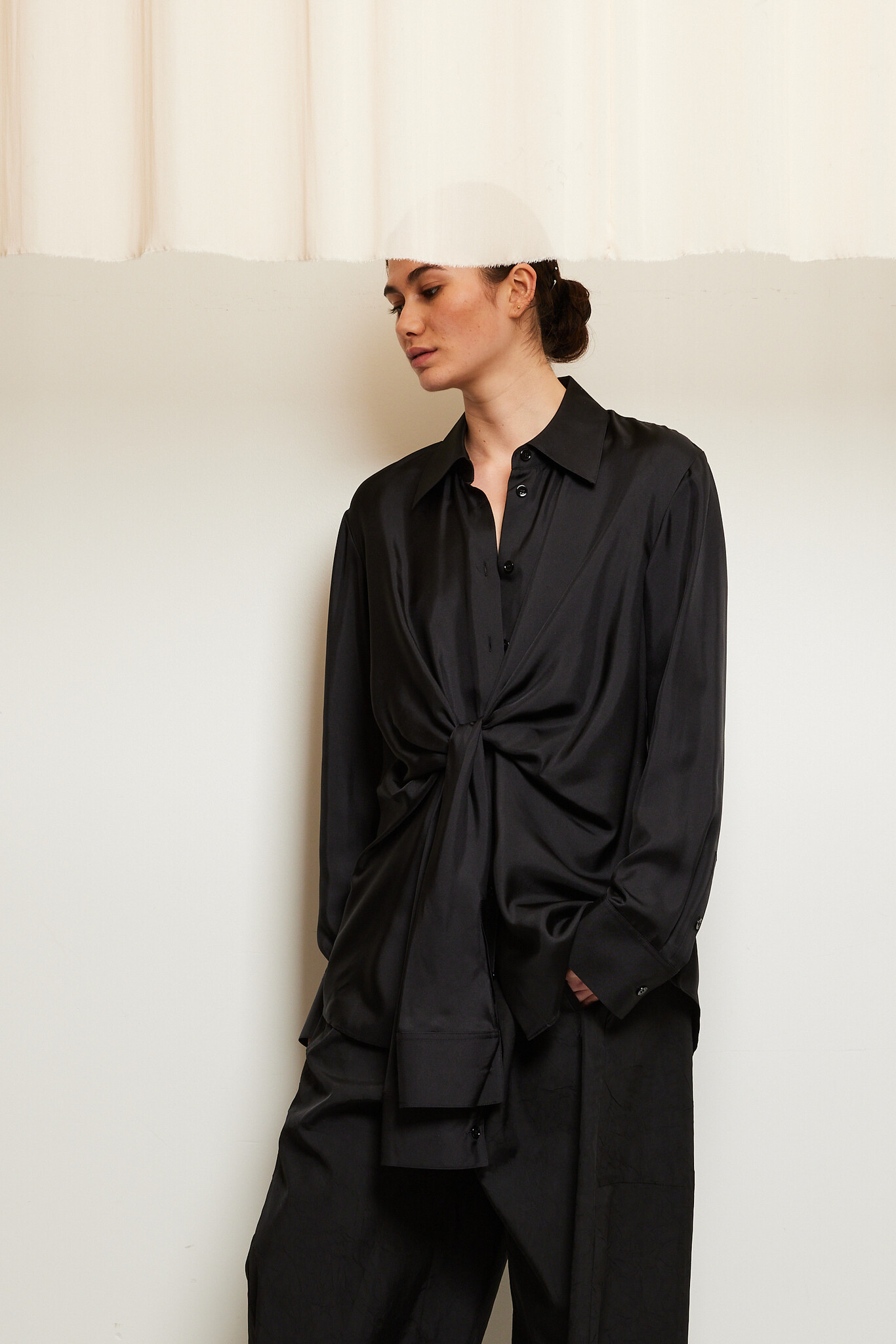 Róhe - Silk knotted shirt