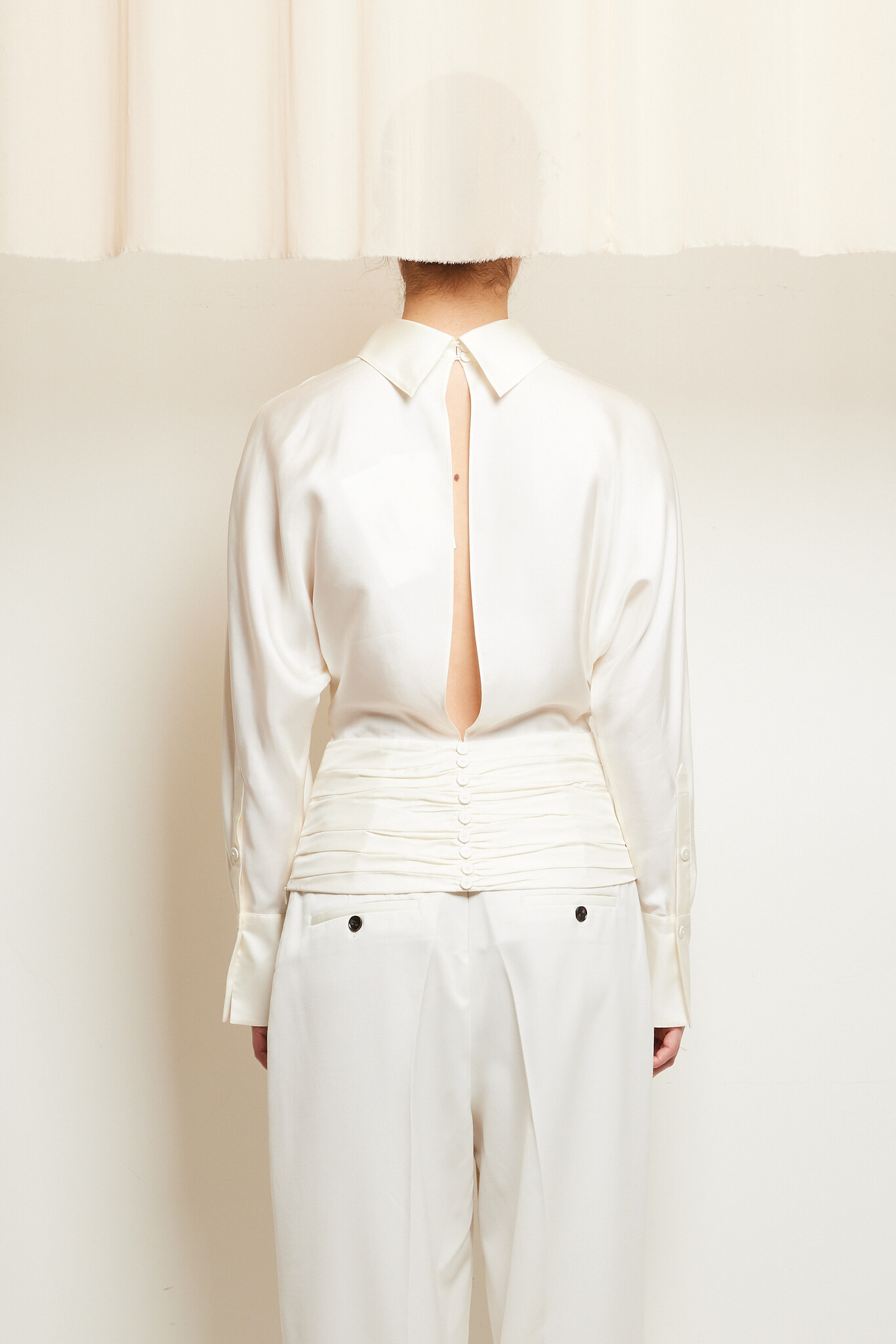 Róhe - Tuxedo silk top