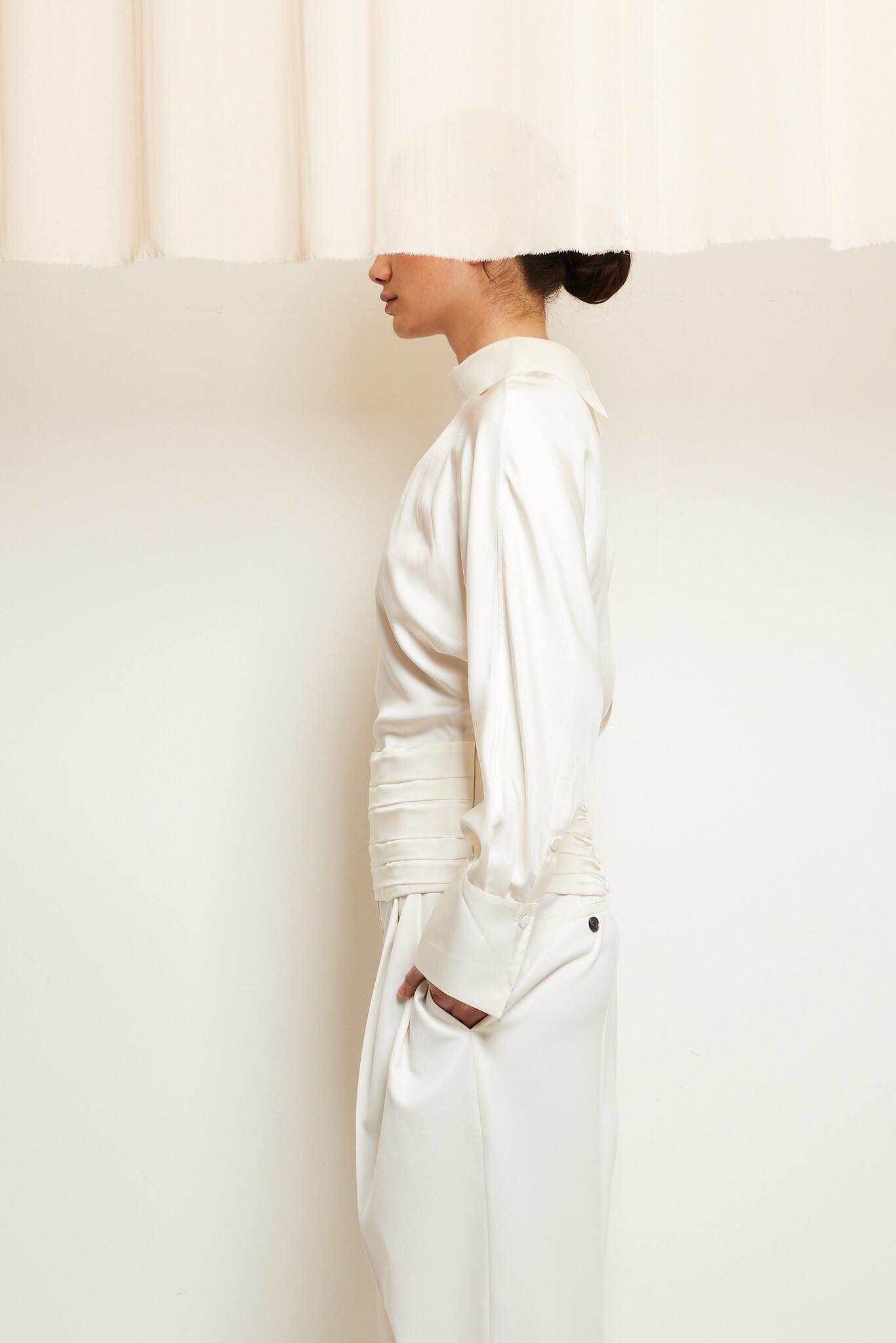 Róhe - Tuxedo silk top