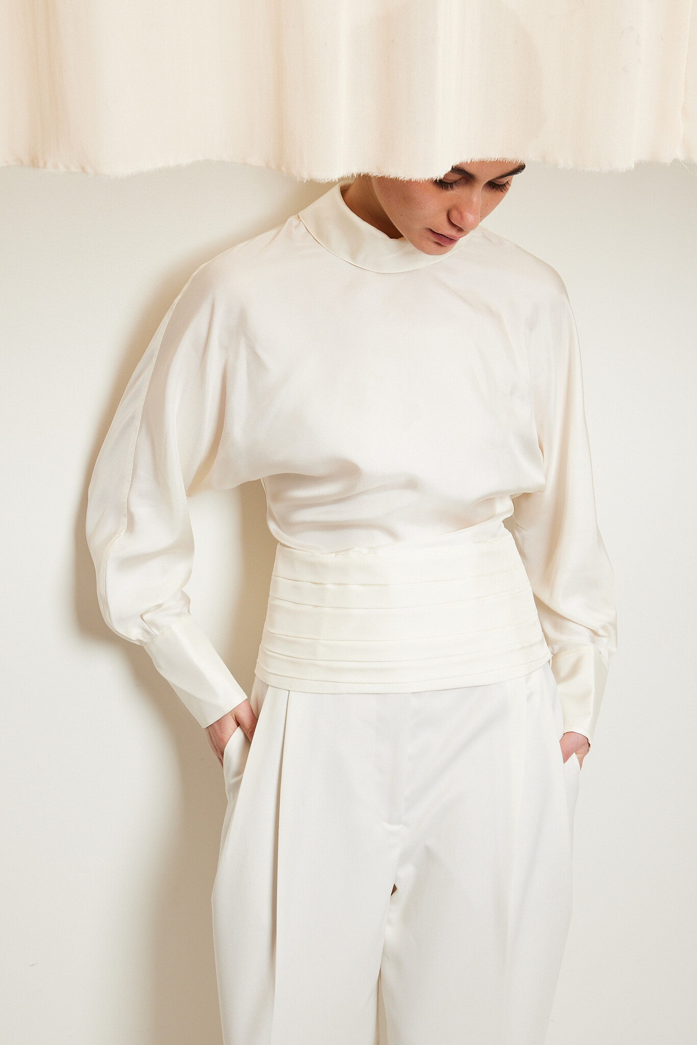 Róhe - Tuxedo silk top