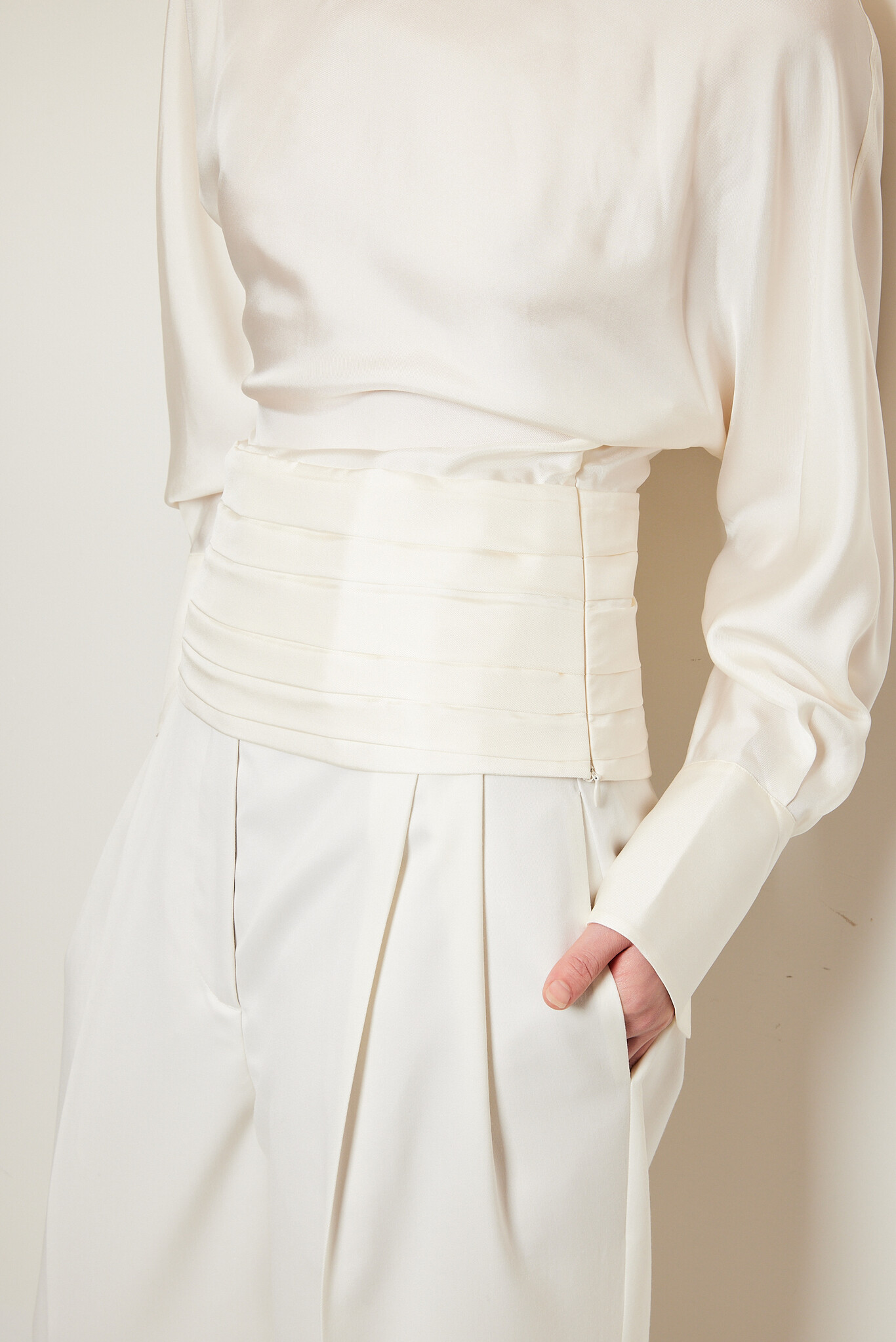 Róhe - Tuxedo silk top