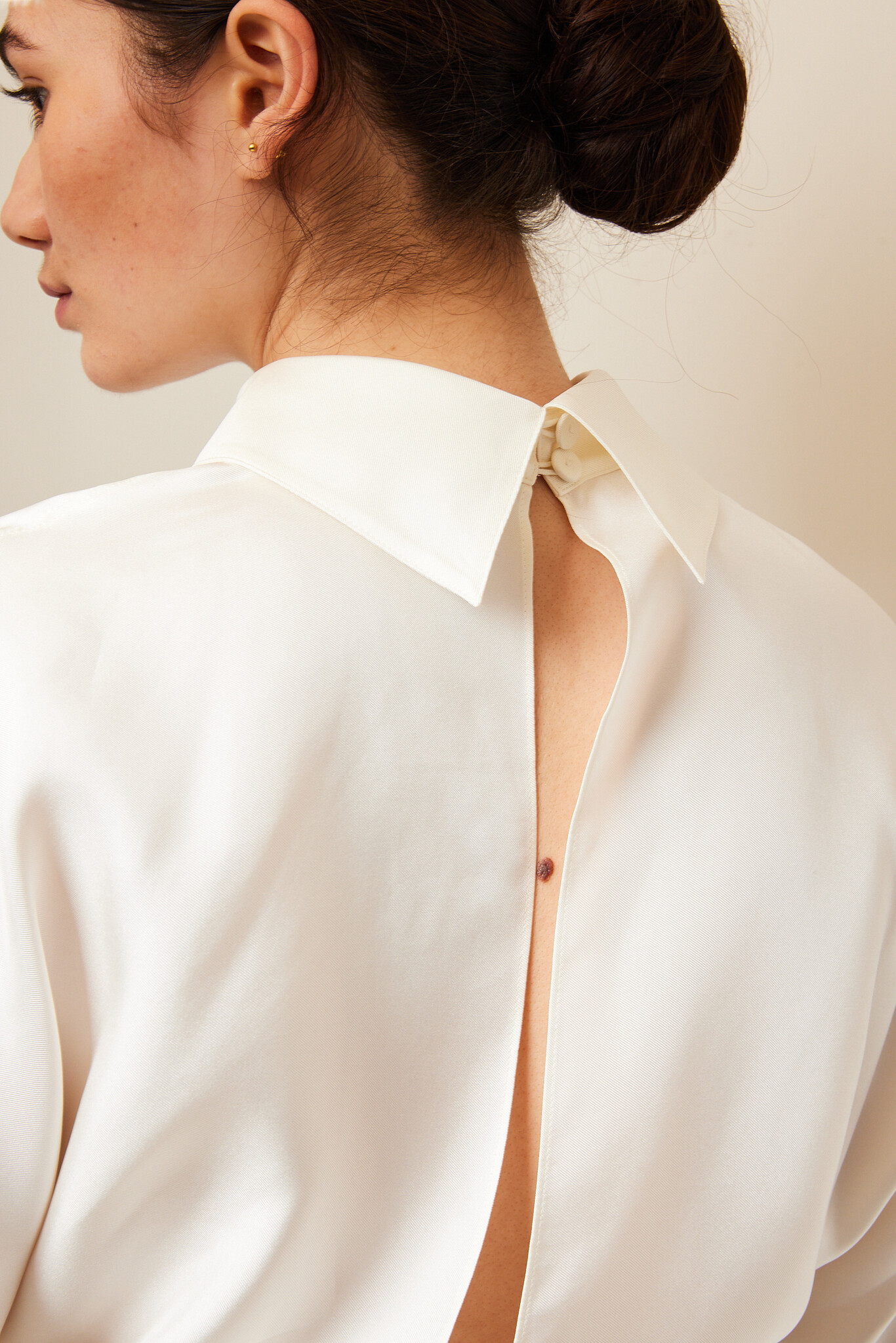 Róhe - Tuxedo silk top