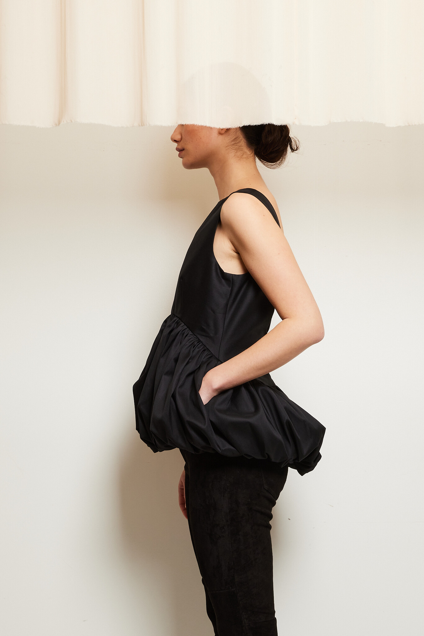 Róhe - Voluminous peplum top