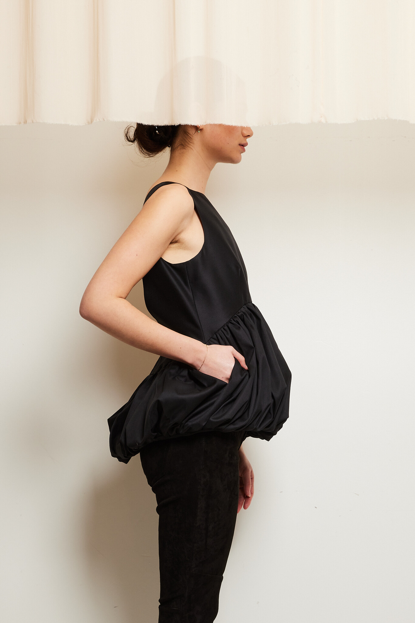 Róhe - Voluminous peplum top