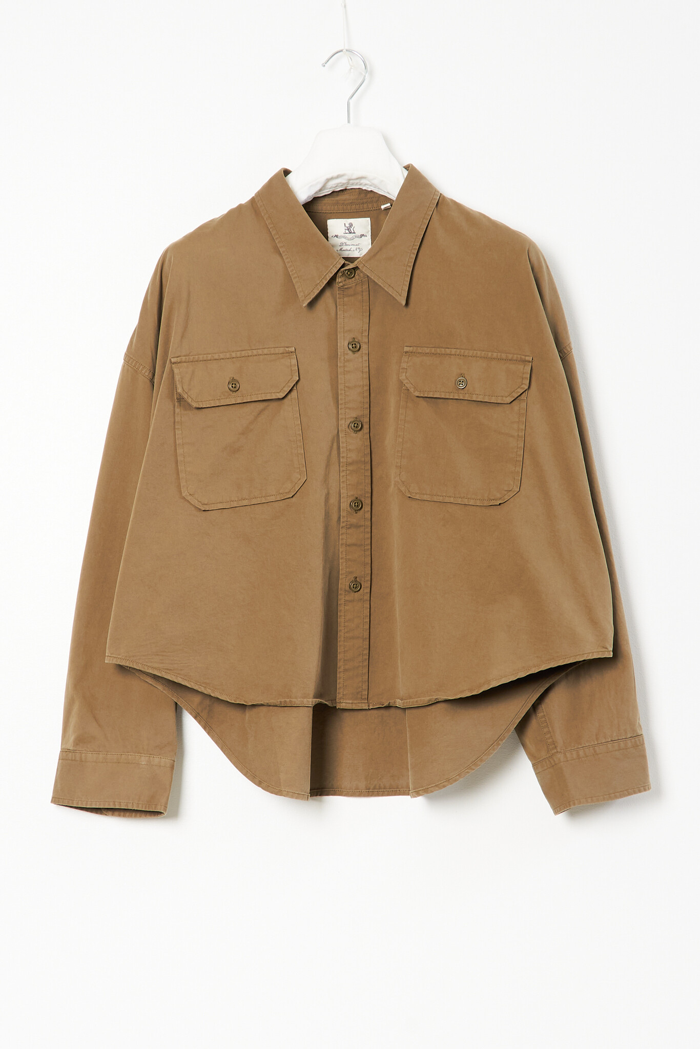 Cropped utility shirt