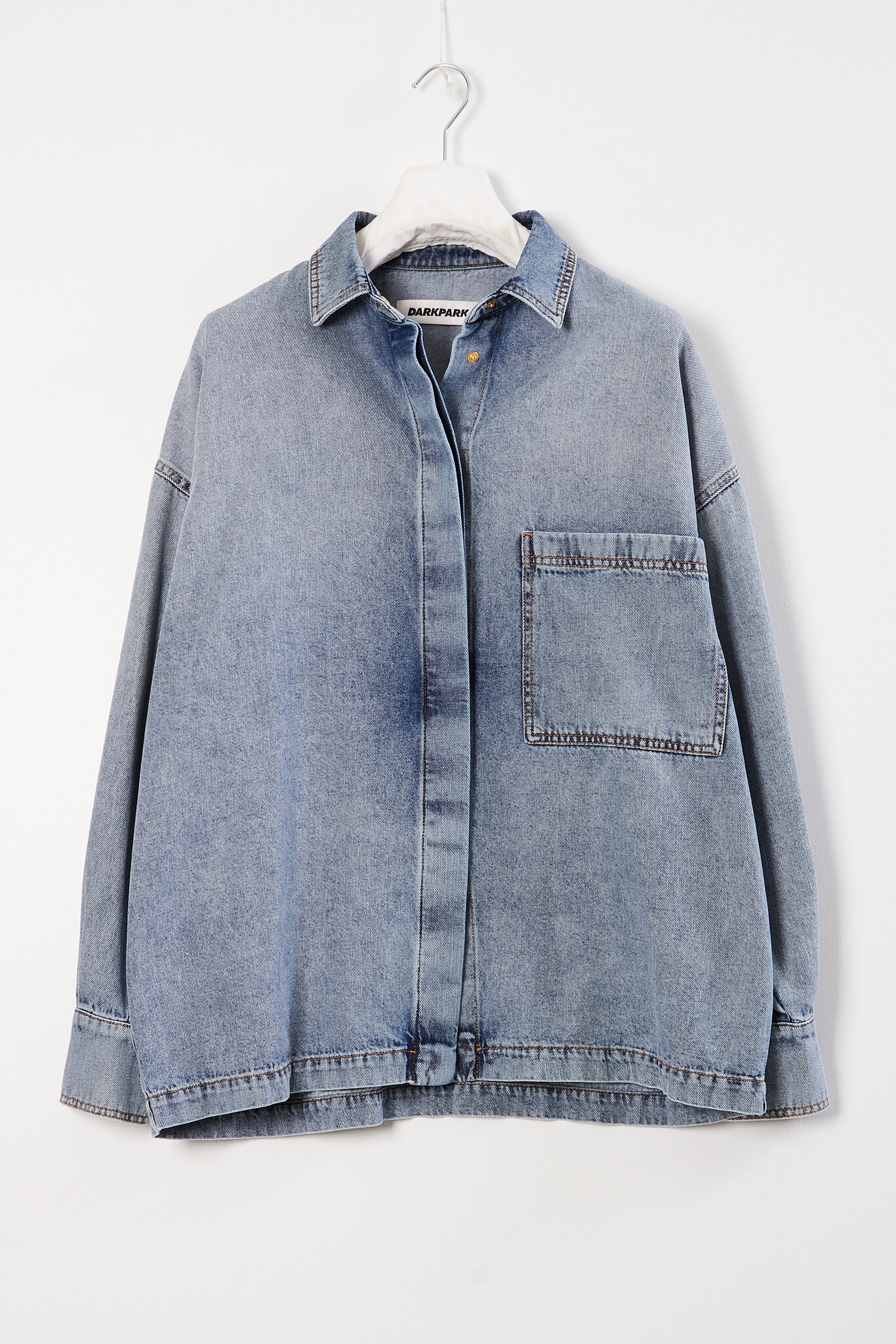 Darkpark - Jenny tencel denim boxy shirt