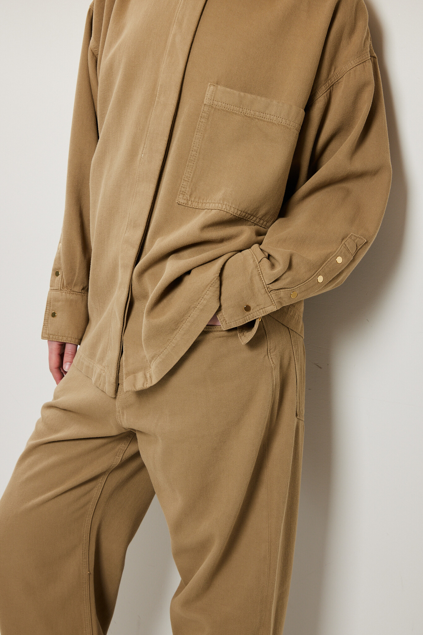 Darkpark - Jenny tencel denim boxy shirt