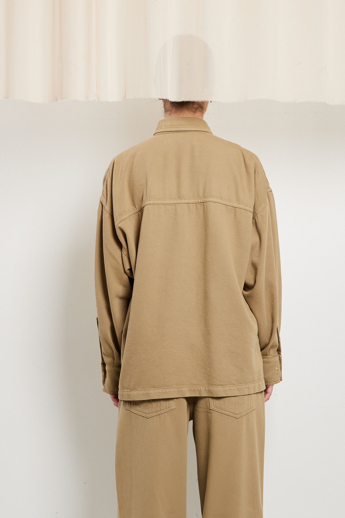 Darkpark - Jenny tencel denim boxy shirt