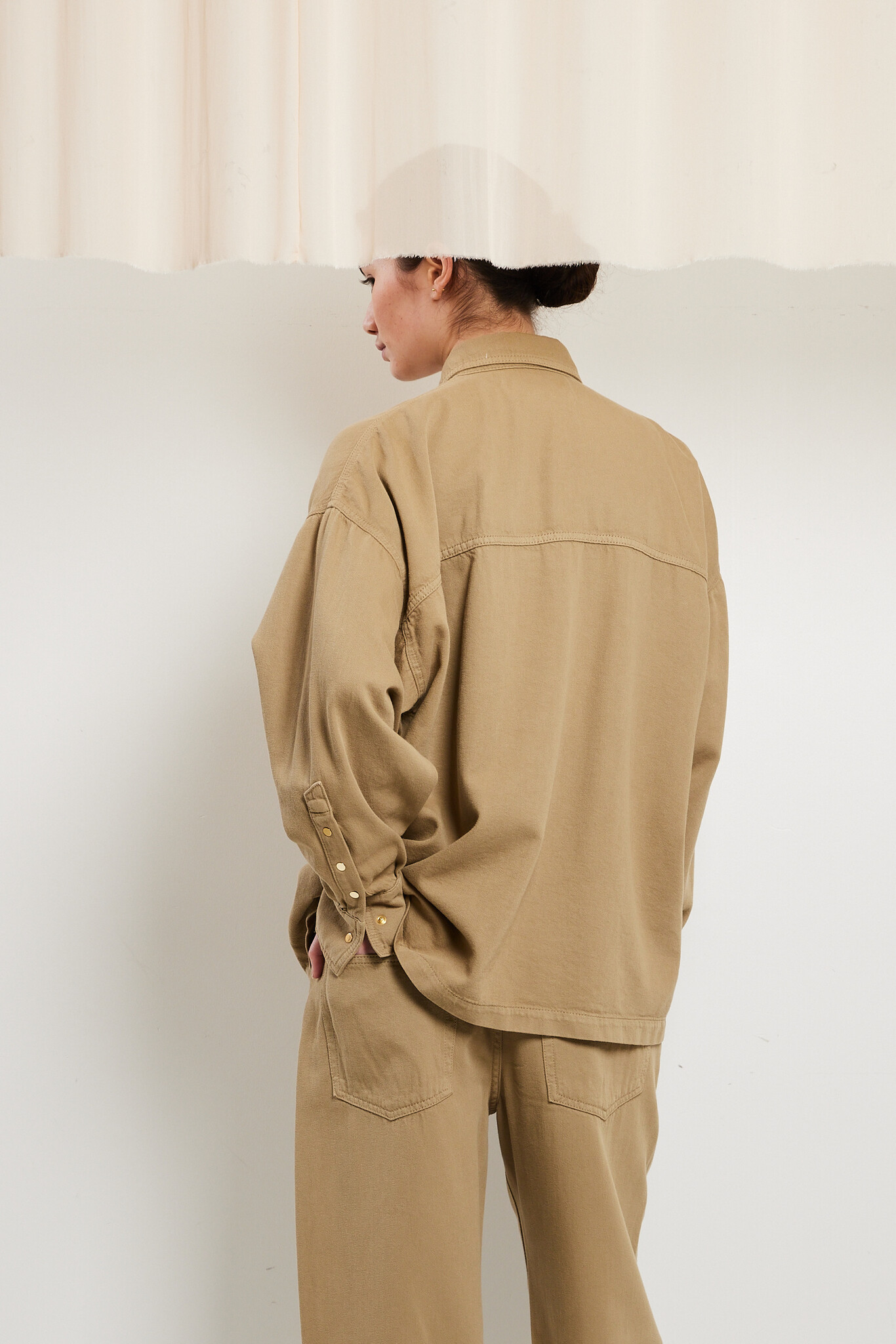 Darkpark - Jenny tencel denim boxy shirt