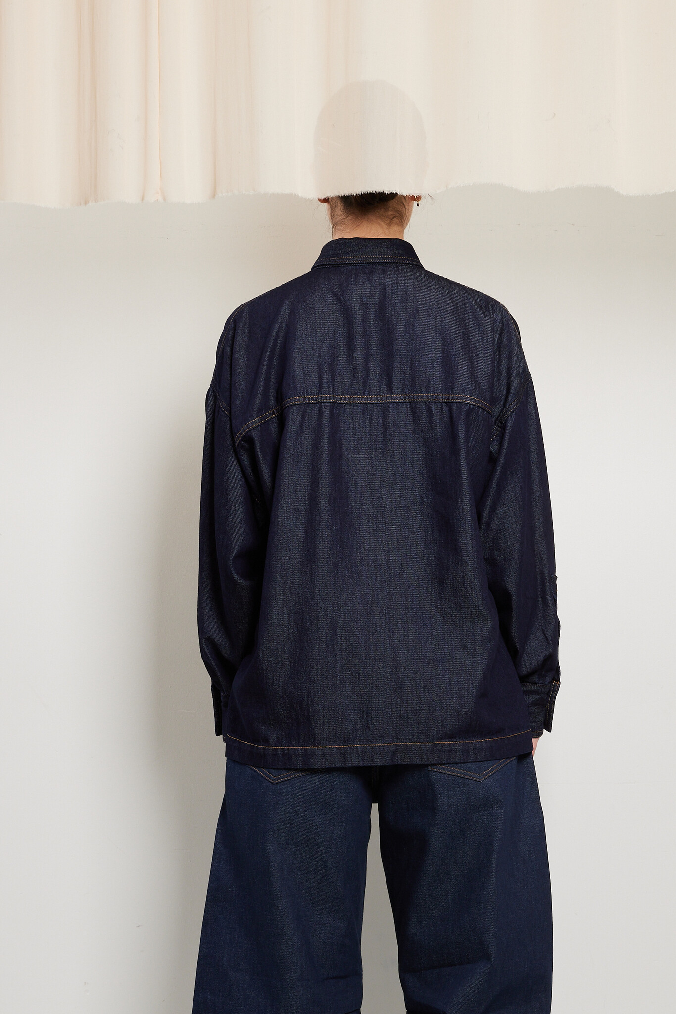 Darkpark - Jenny tencel denim boxy shirt