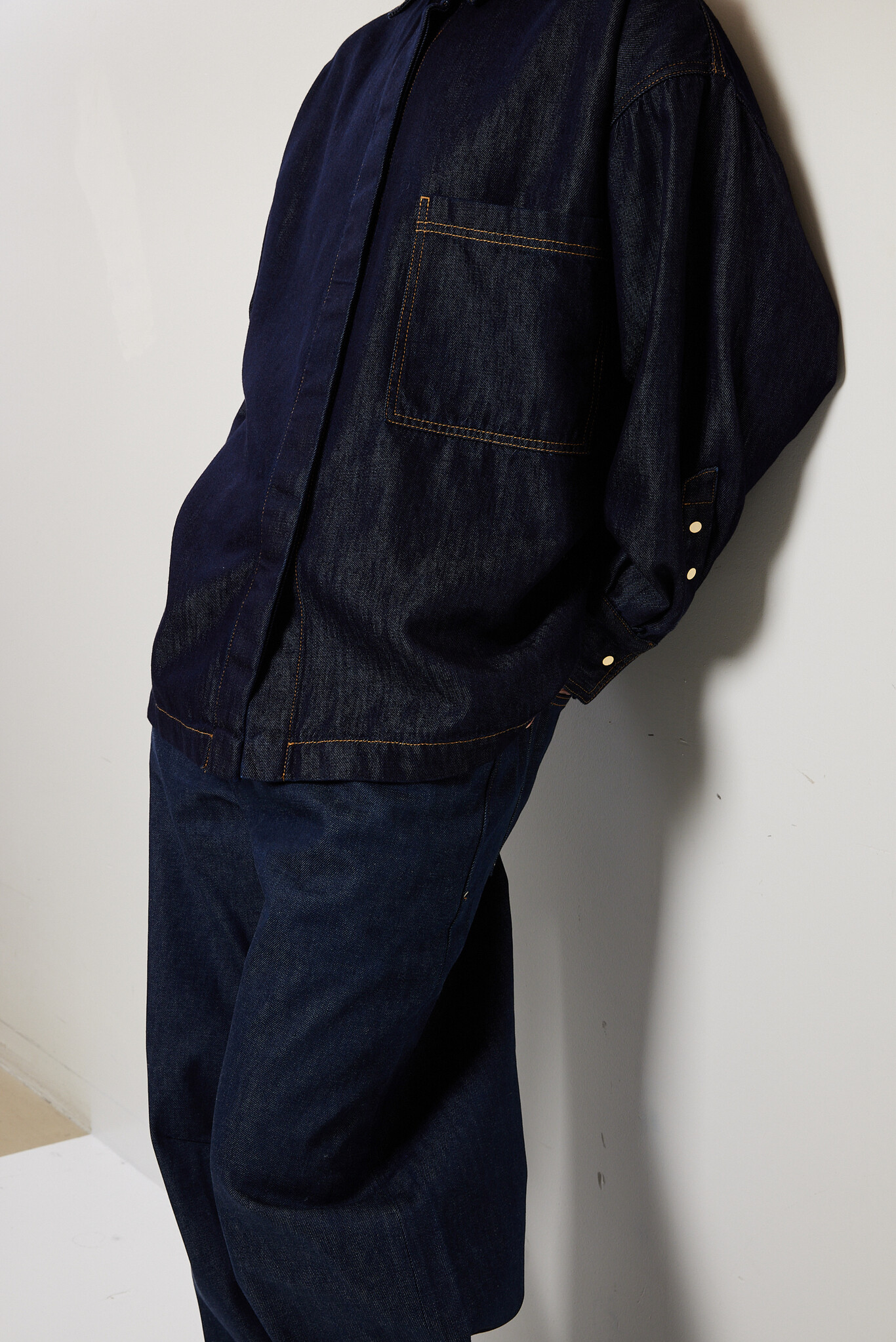 Darkpark - Jenny tencel denim boxy shirt