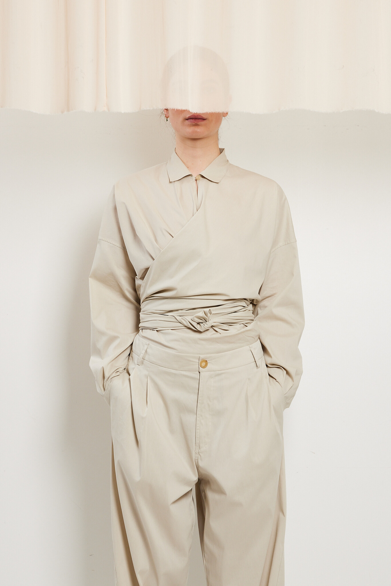 Darkpark Romy popline drap shirt