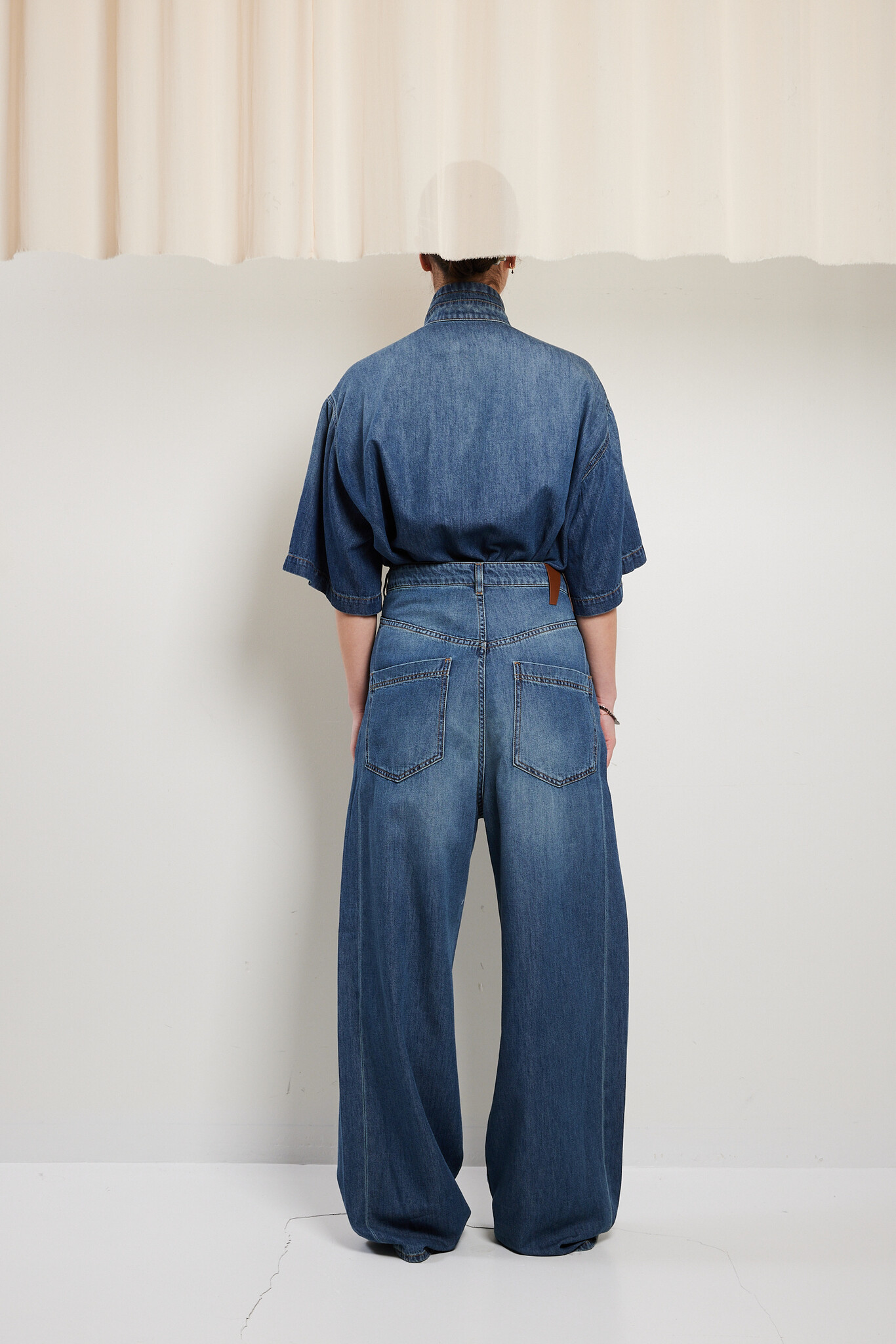 Darkpark - Ines fold over tencel denim