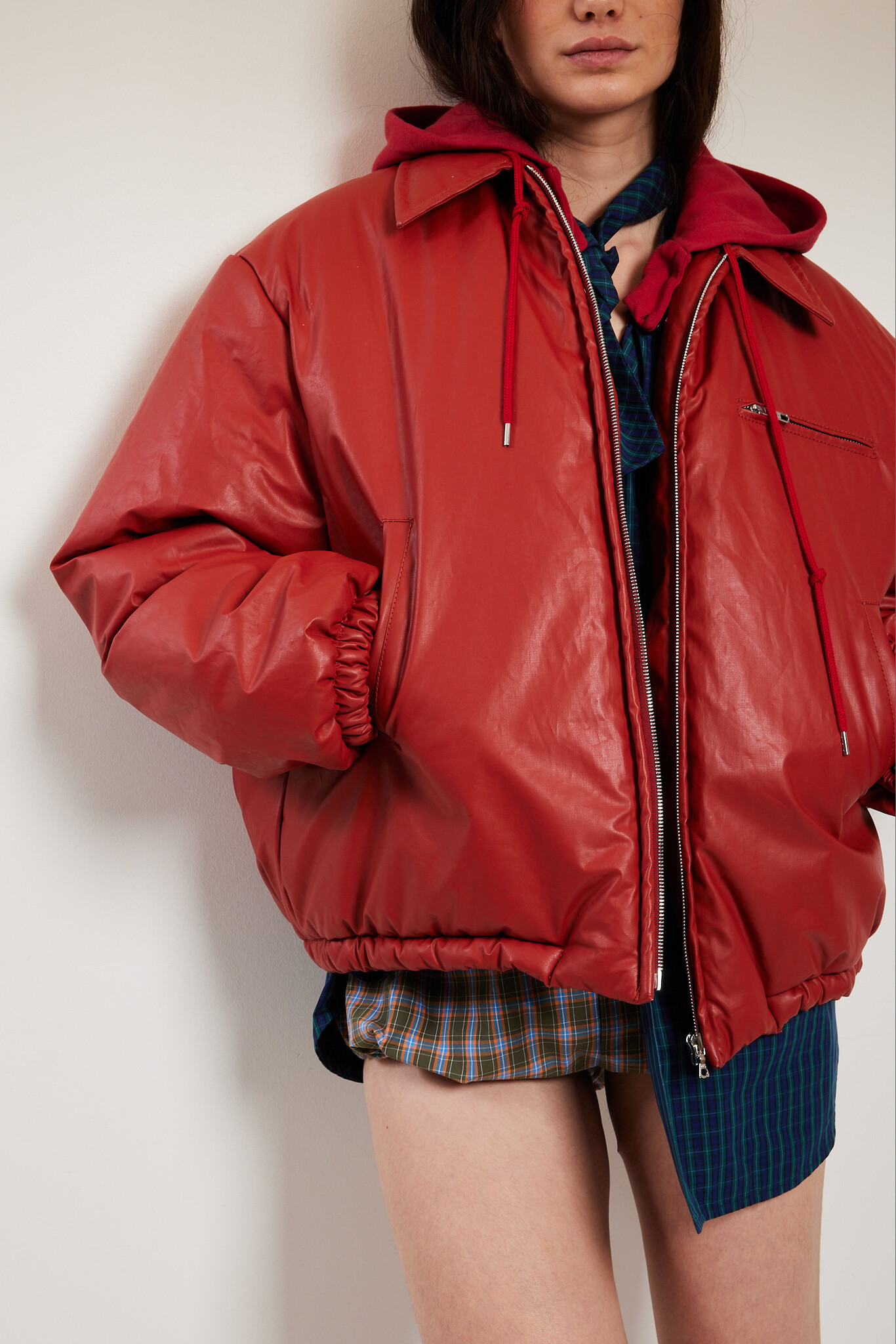 Meryll Rogge - Coated cotton padded bomber