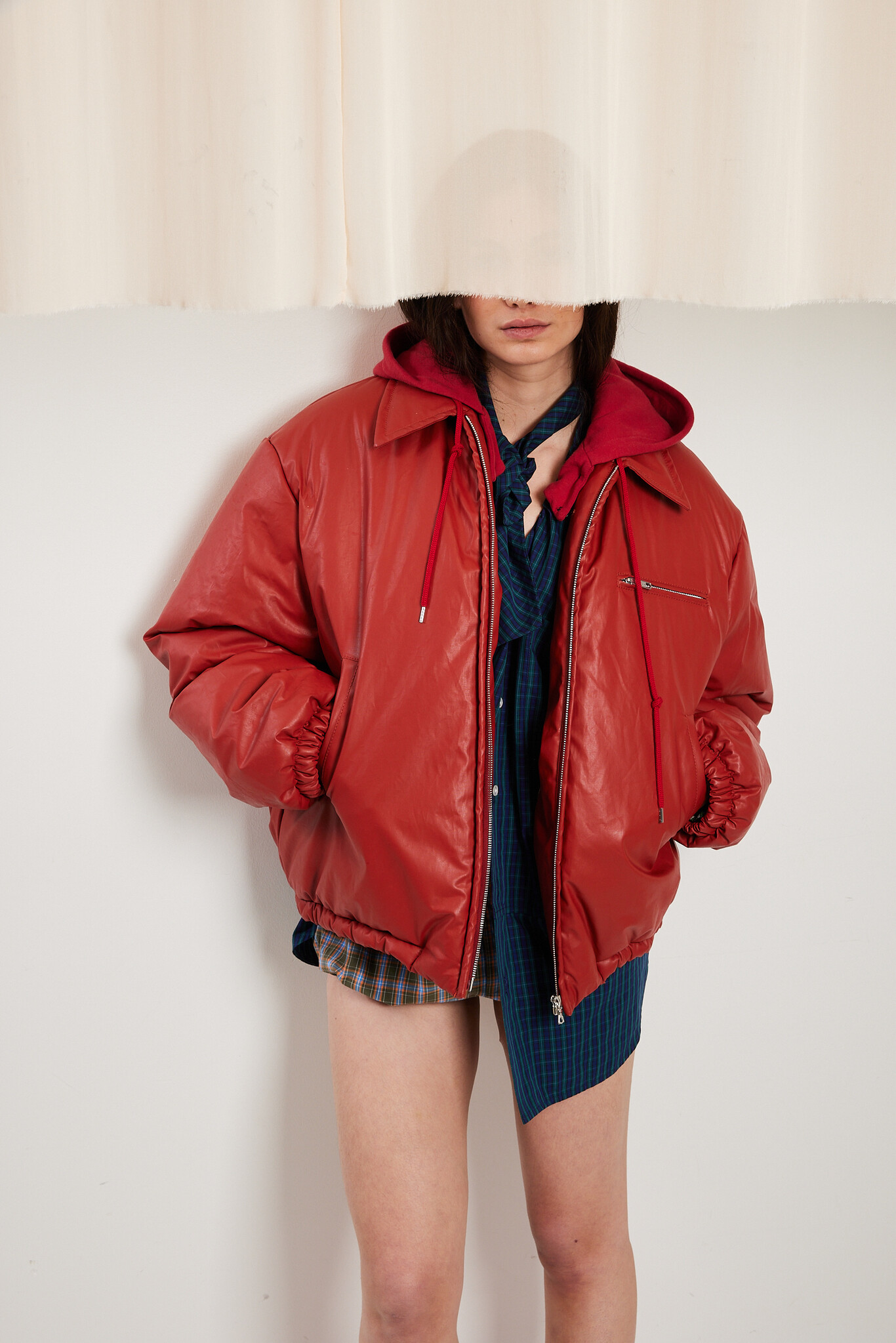 Meryll Rogge - Coated cotton padded bomber