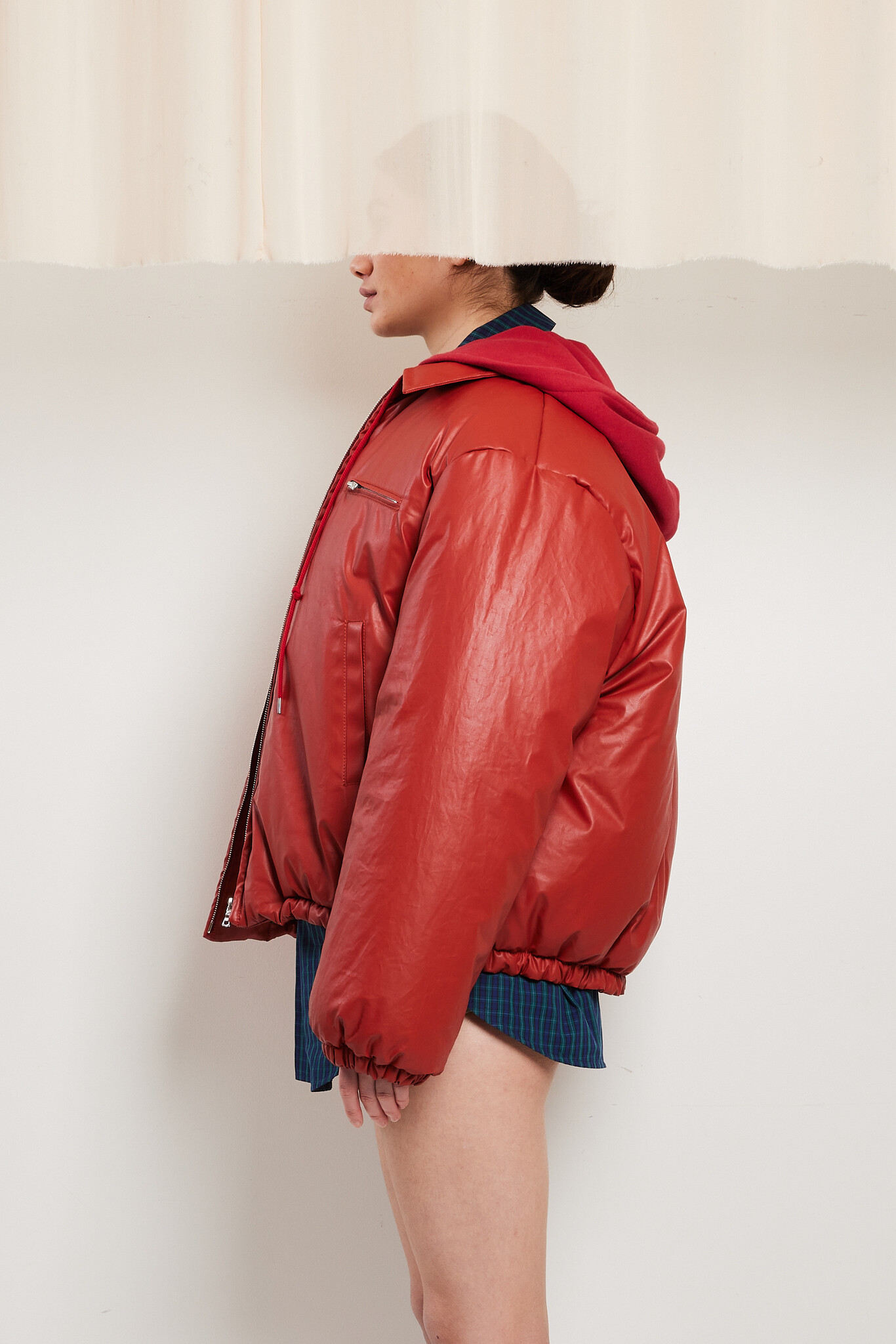 Meryll Rogge - Coated cotton padded bomber