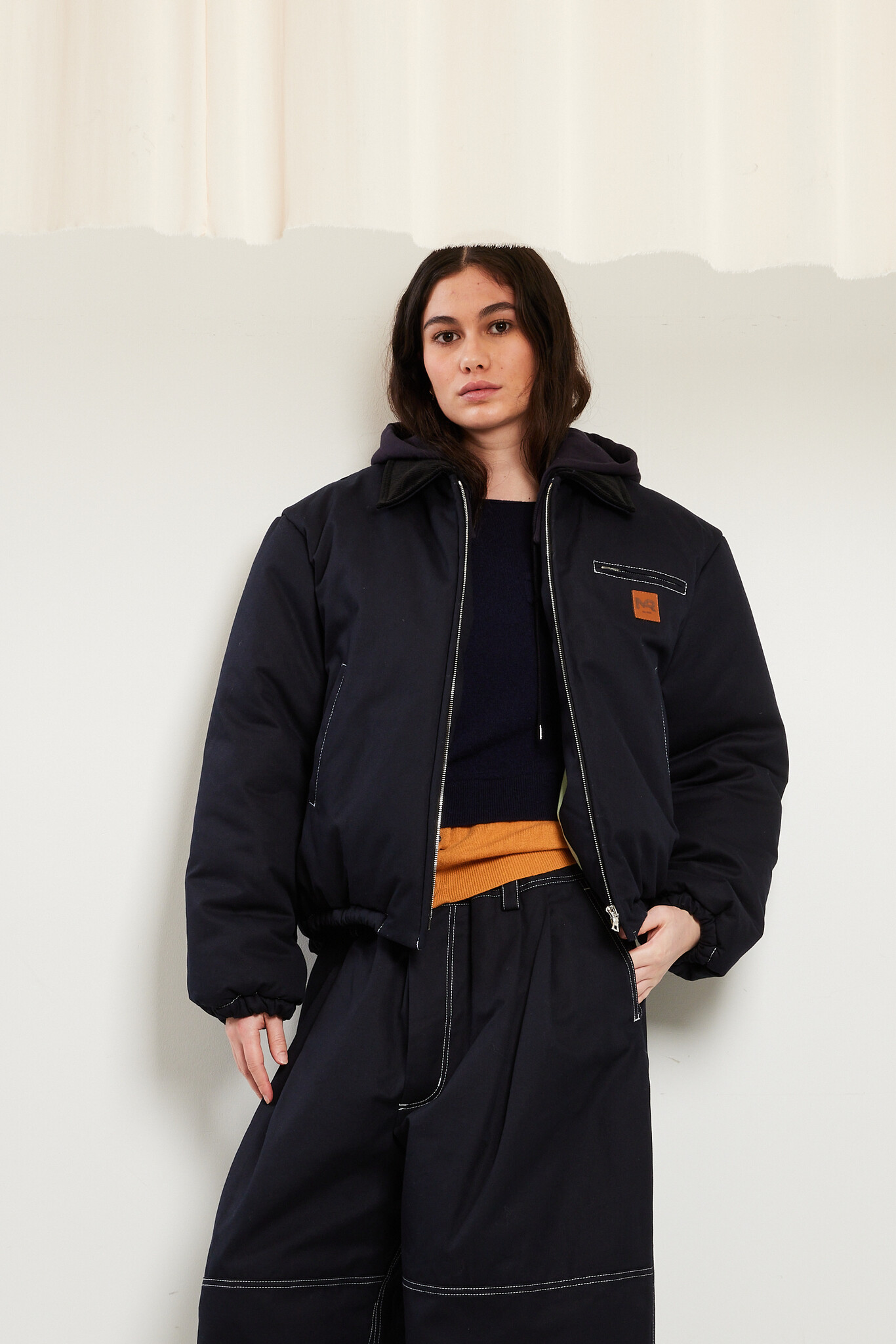 Meryll Rogge - Dyed cotton padded bomber