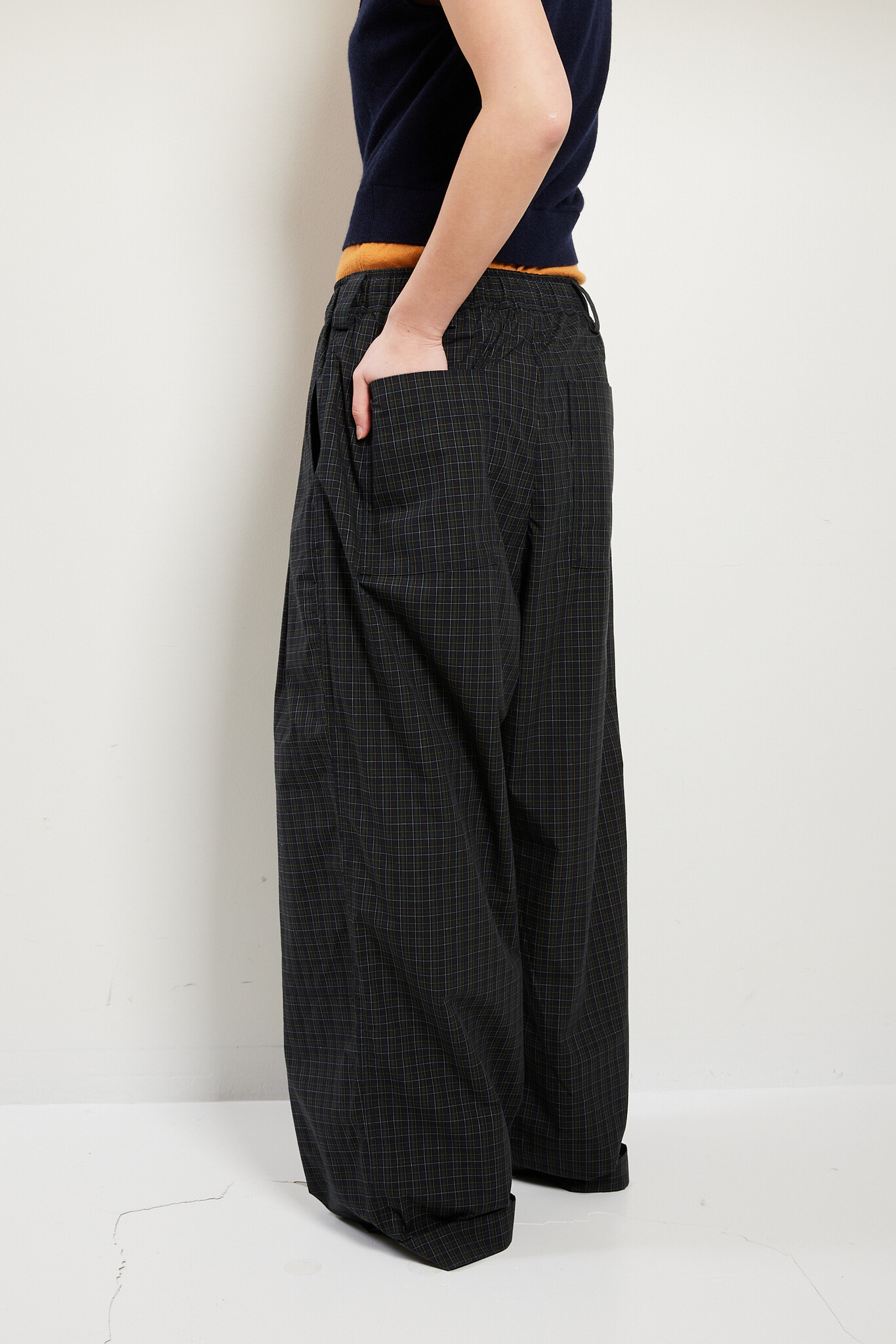 Meryll Rogge - Drawstring checked cotton chino