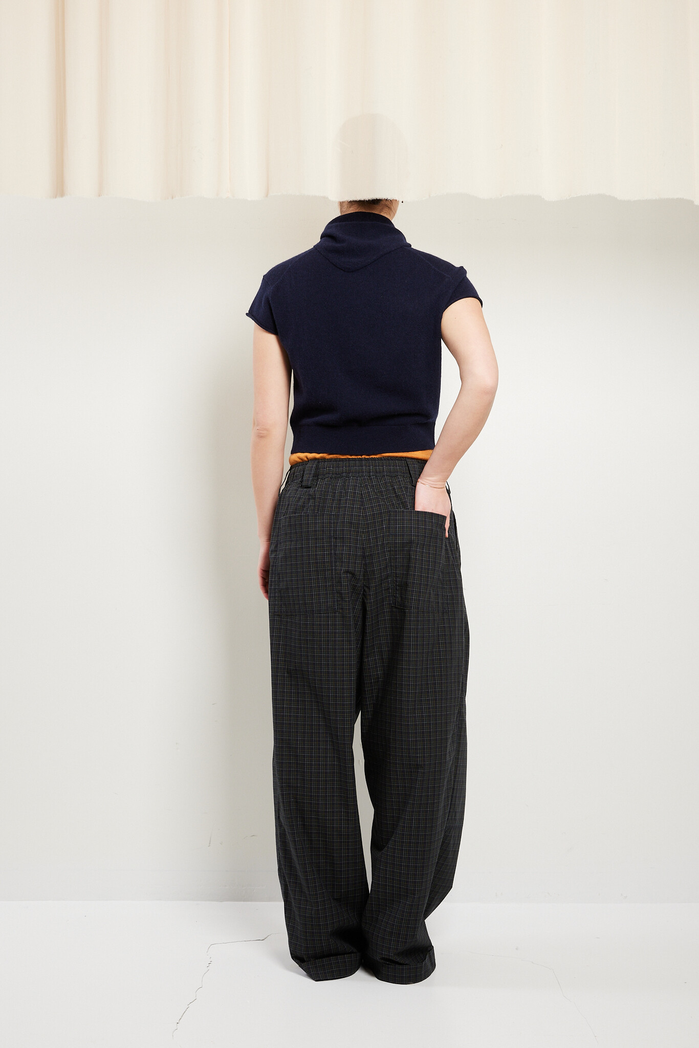 Meryll Rogge - Drawstring checked cotton chino