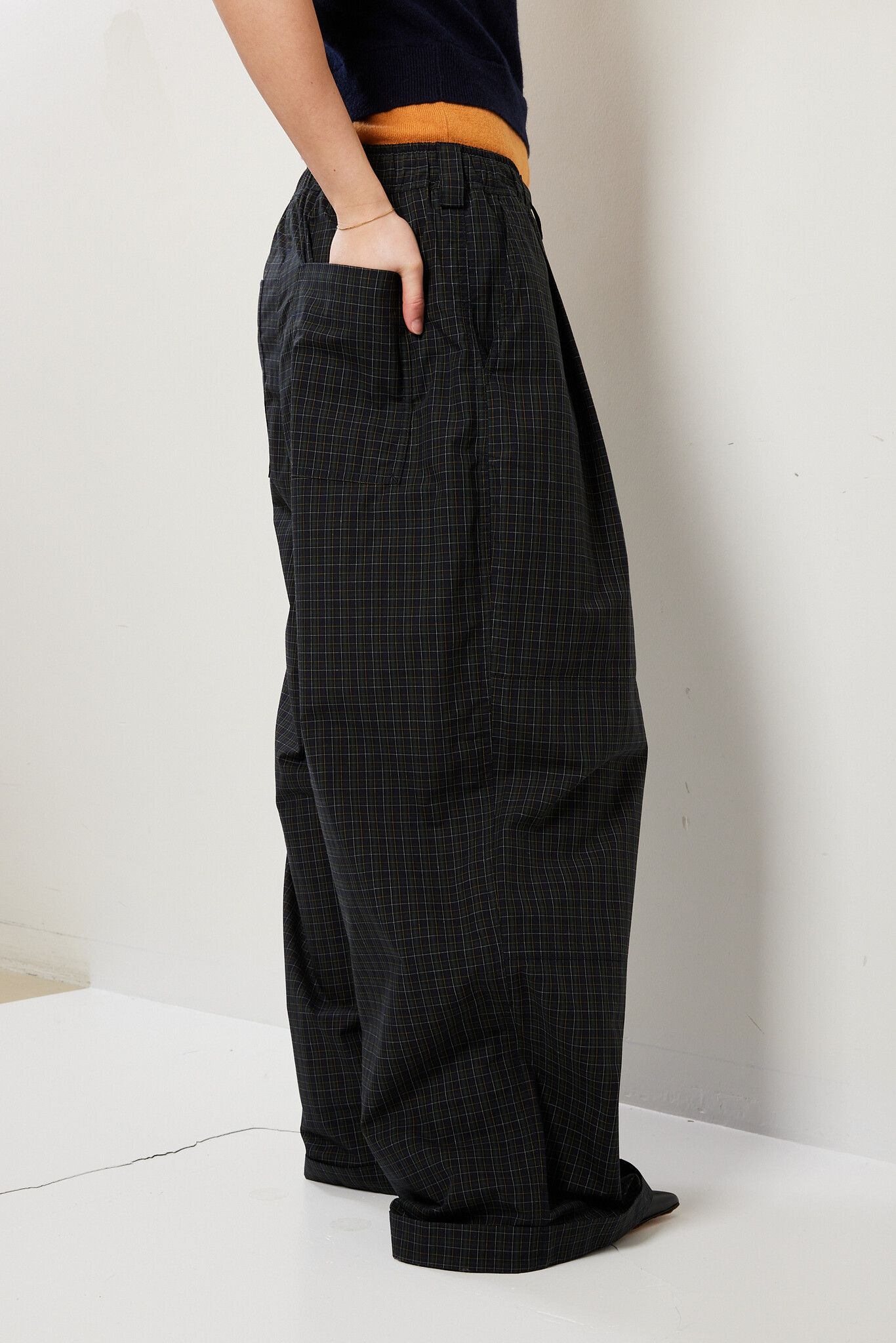 Meryll Rogge - Drawstring checked cotton chino