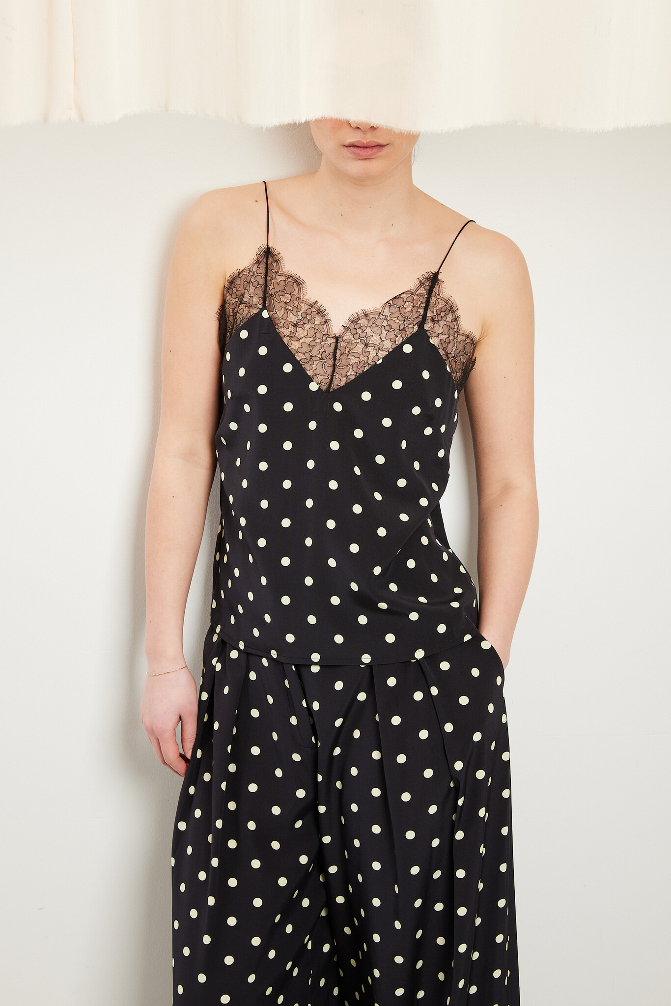 Francoise - Layla polka dot top