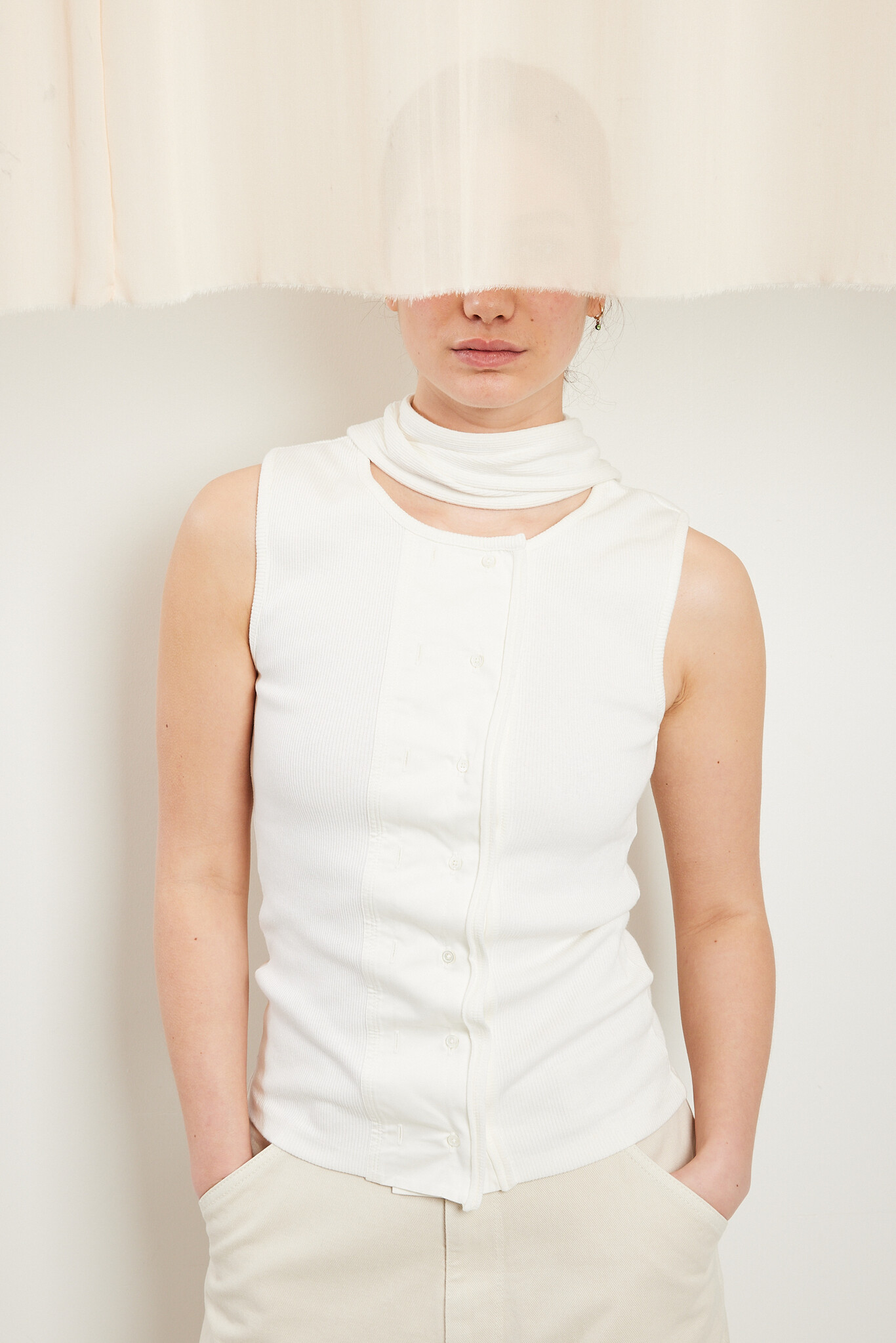 Lemaire Asymmetrical fitted top