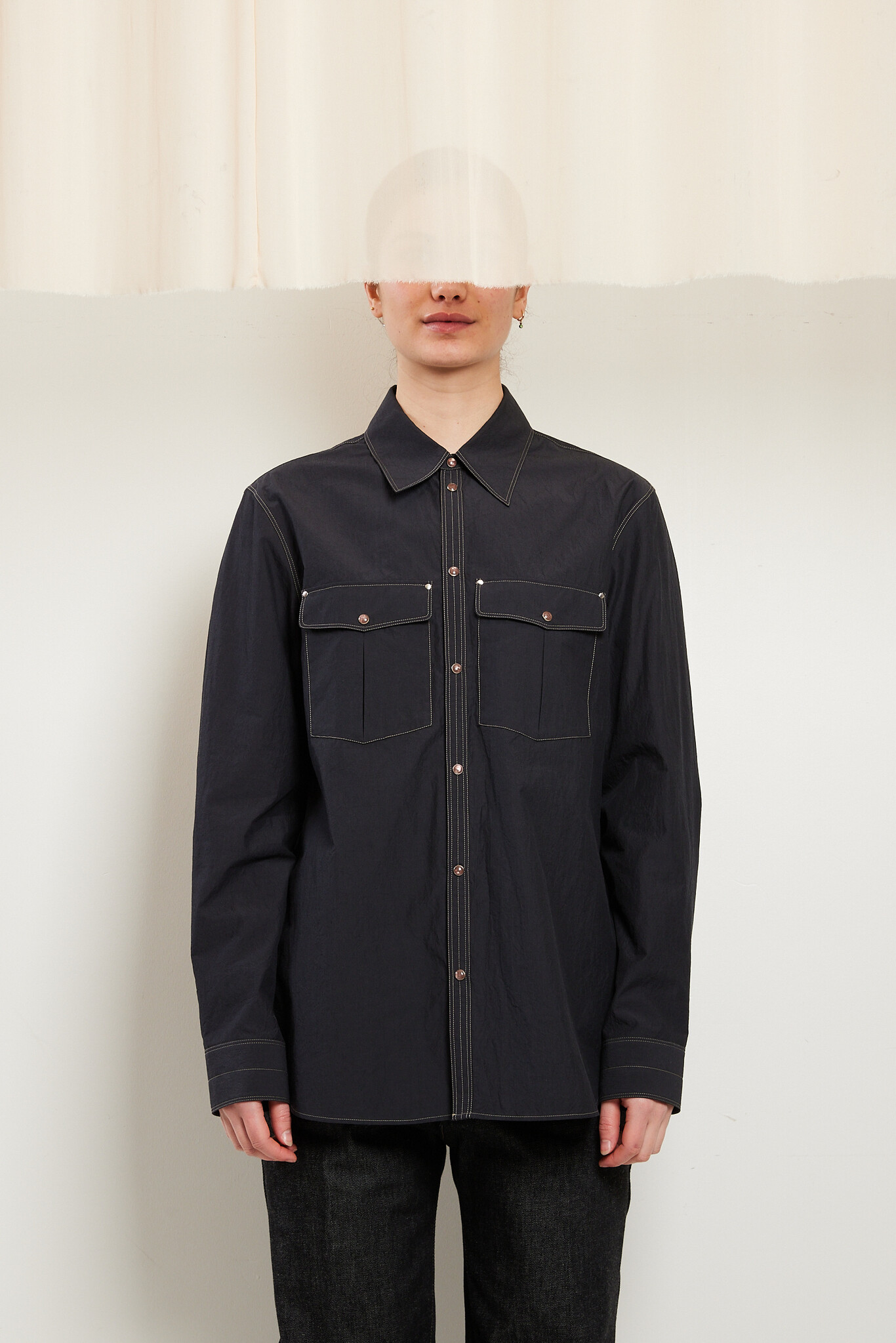 Lemaire Chest pocket fitted shirt