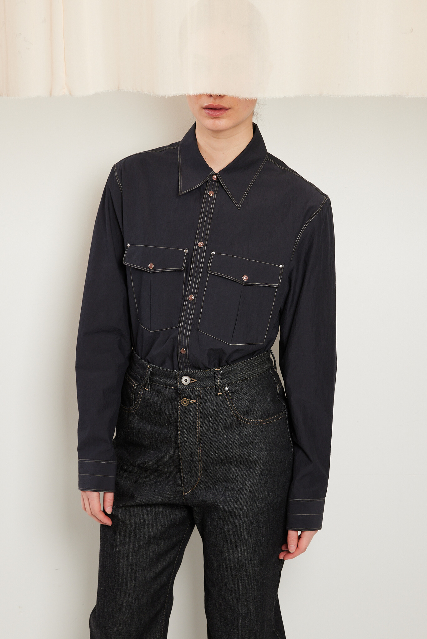 Lemaire - Chest pocket fitted shirt