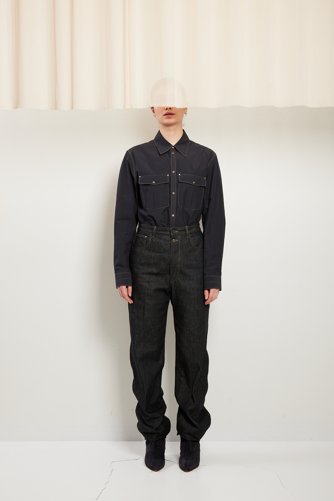 Lemaire High waisted straight pants