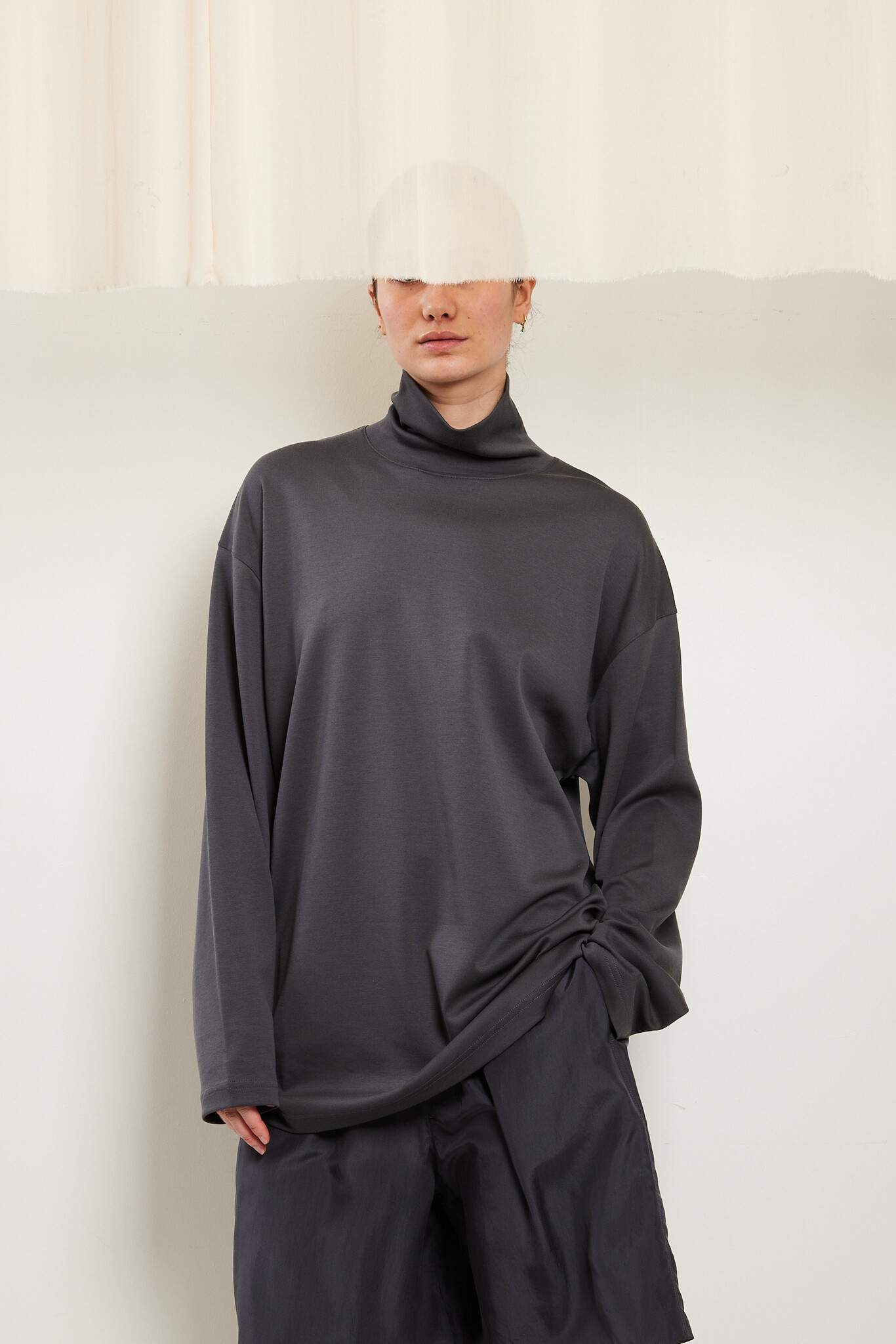 Lemaire - Relaxed mock neck t-shirt