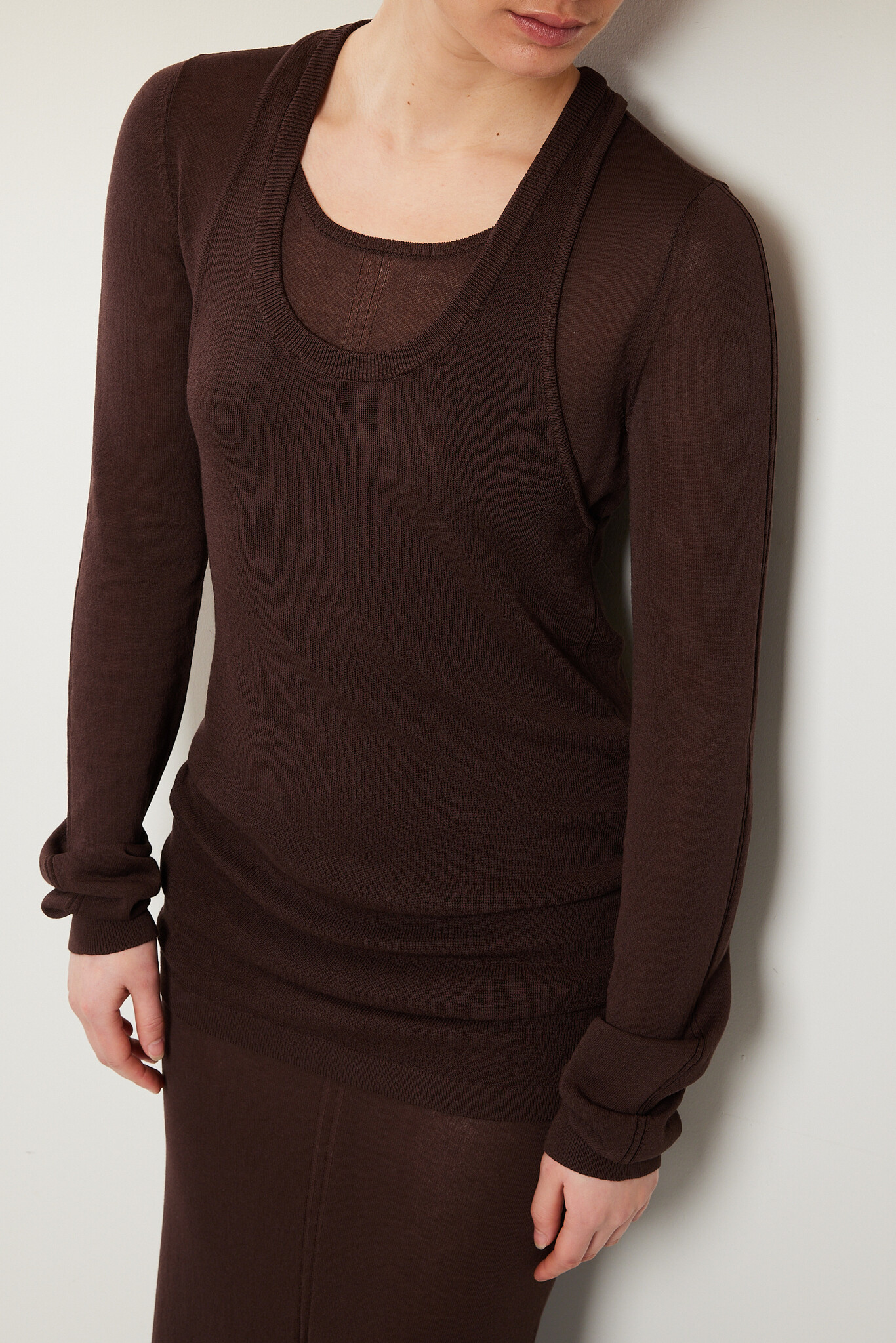 Lemaire - Long sleeve tube dress