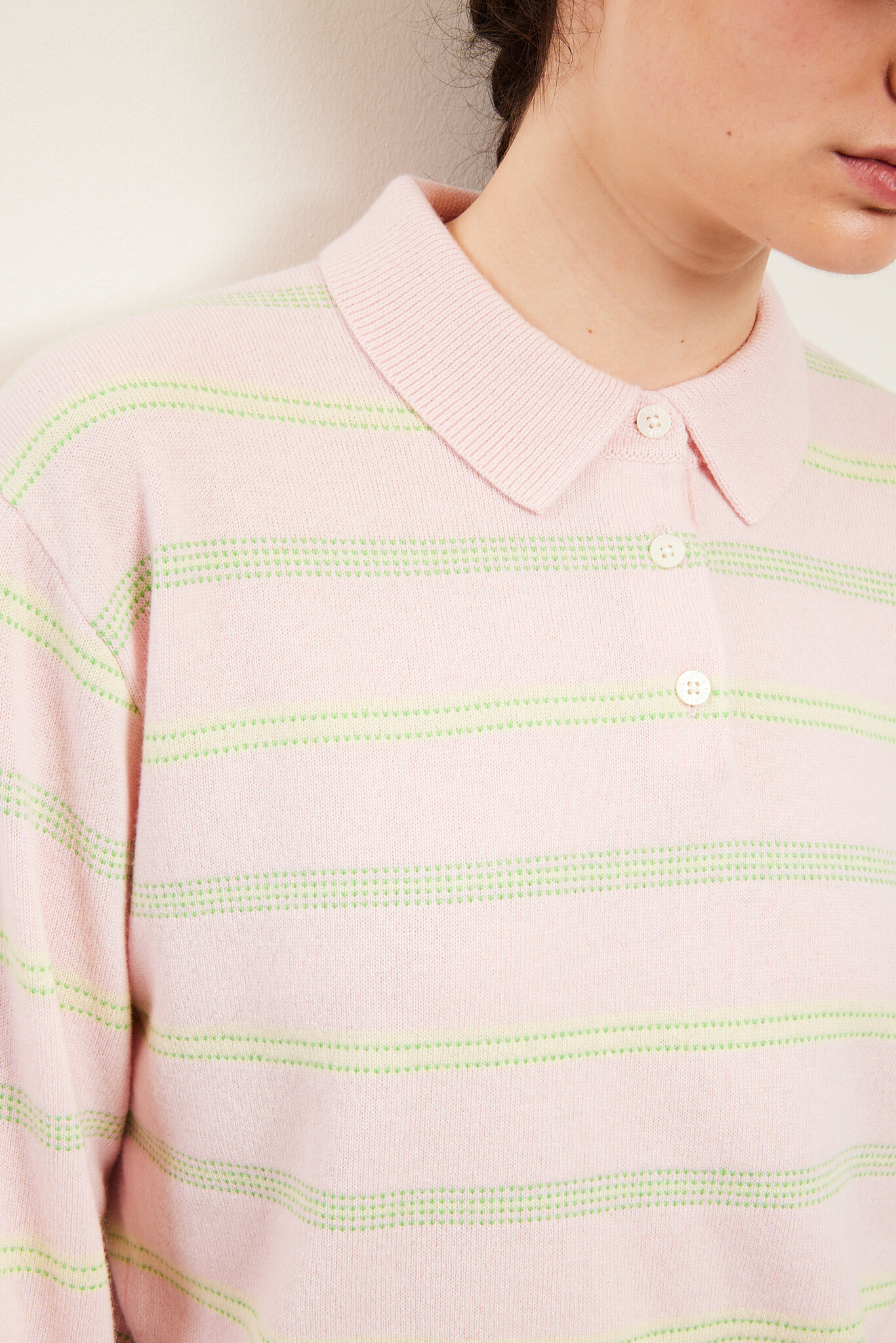 Guest in Residence - Collegiate stripe polo