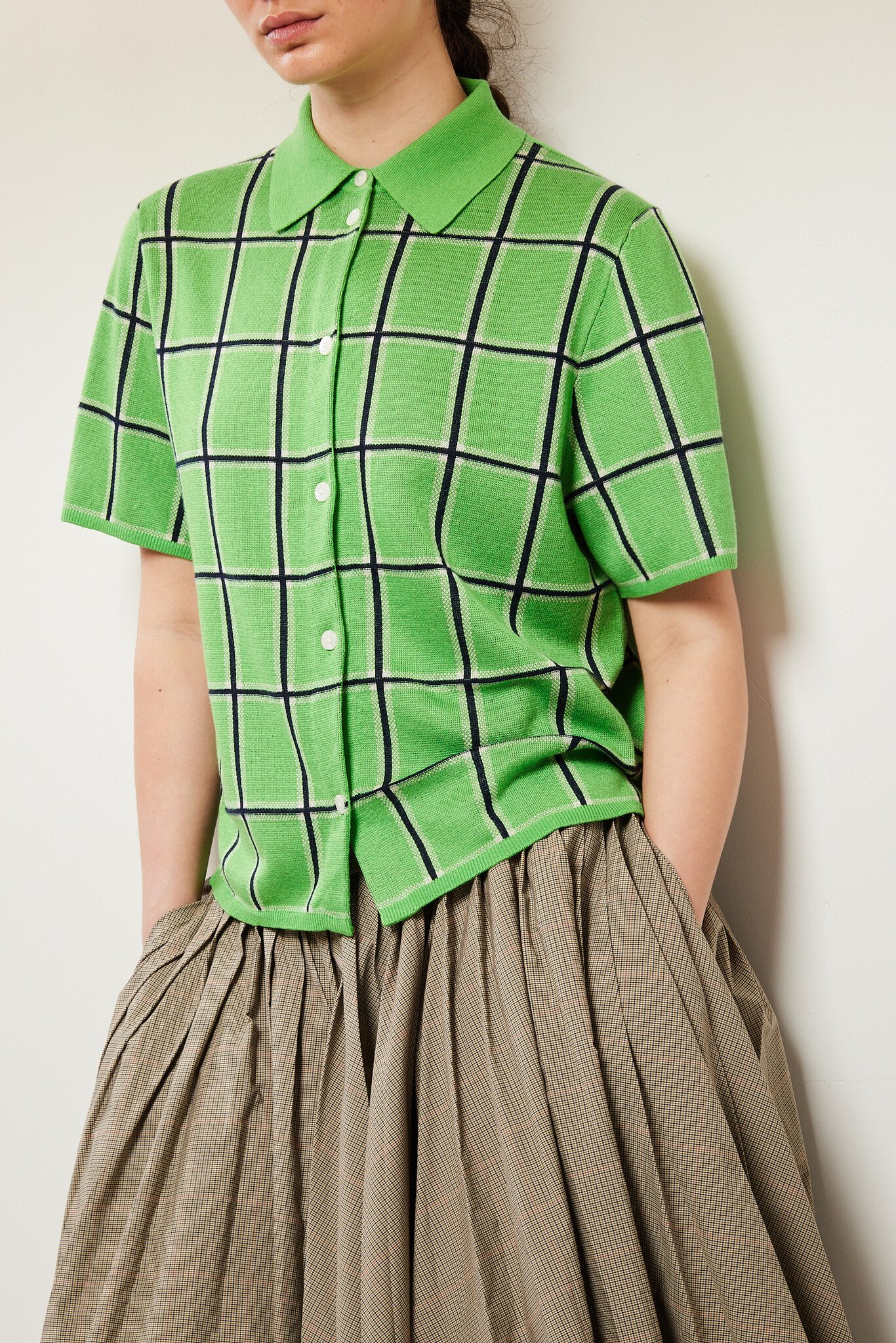 Guest in Residence - Picnic plaid shirt