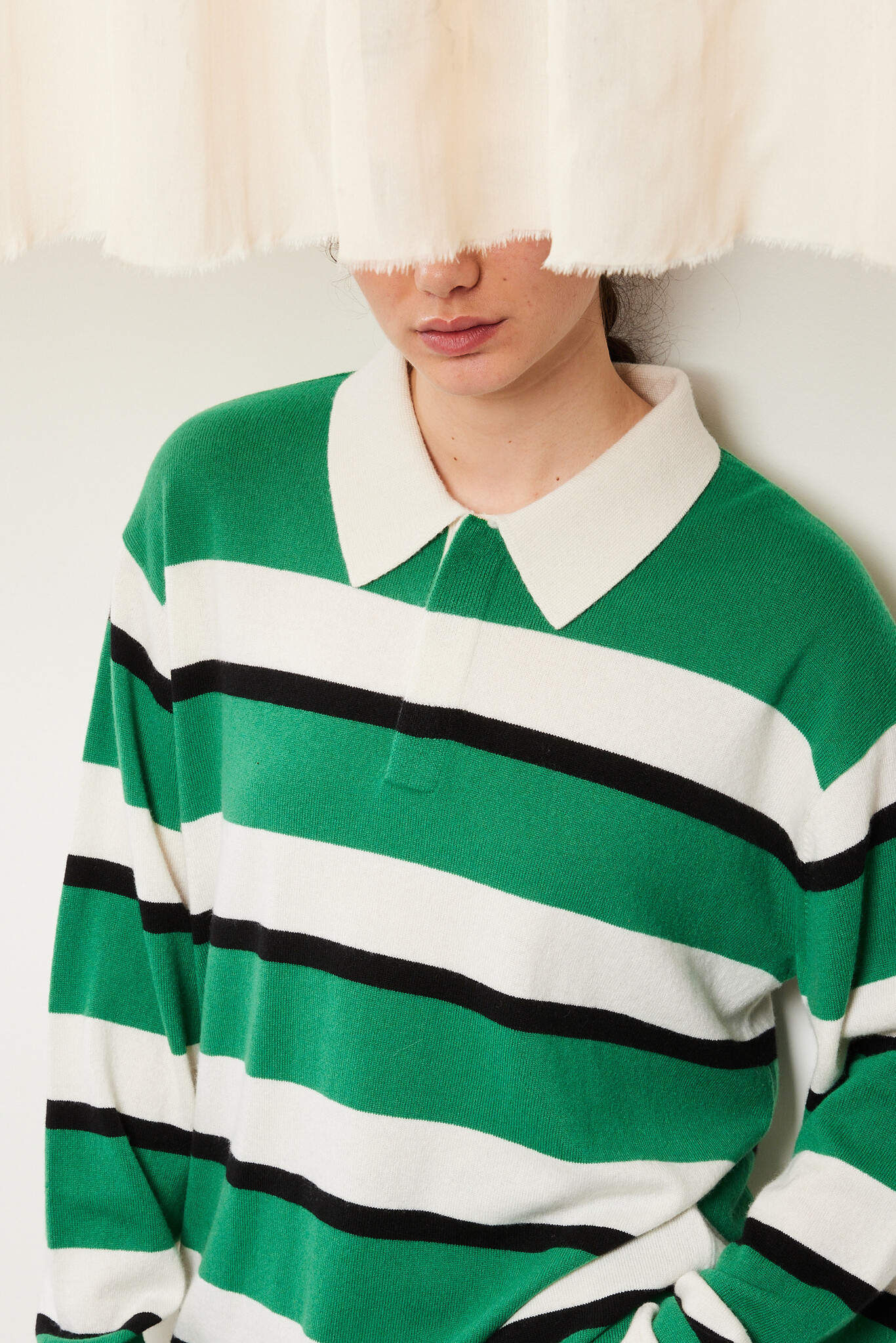 Guest in Residence - Striped cashmere rugby