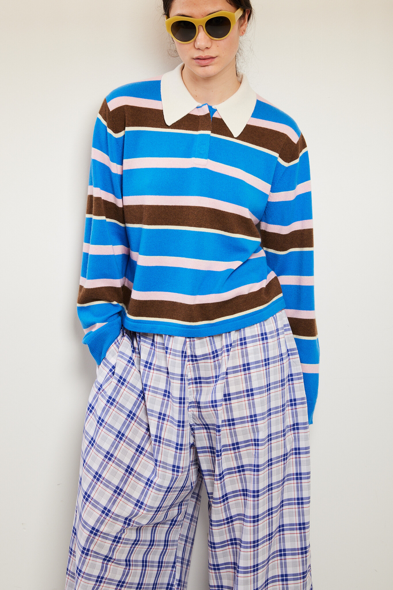 Guest in Residence - Cropped Stripe Rugby