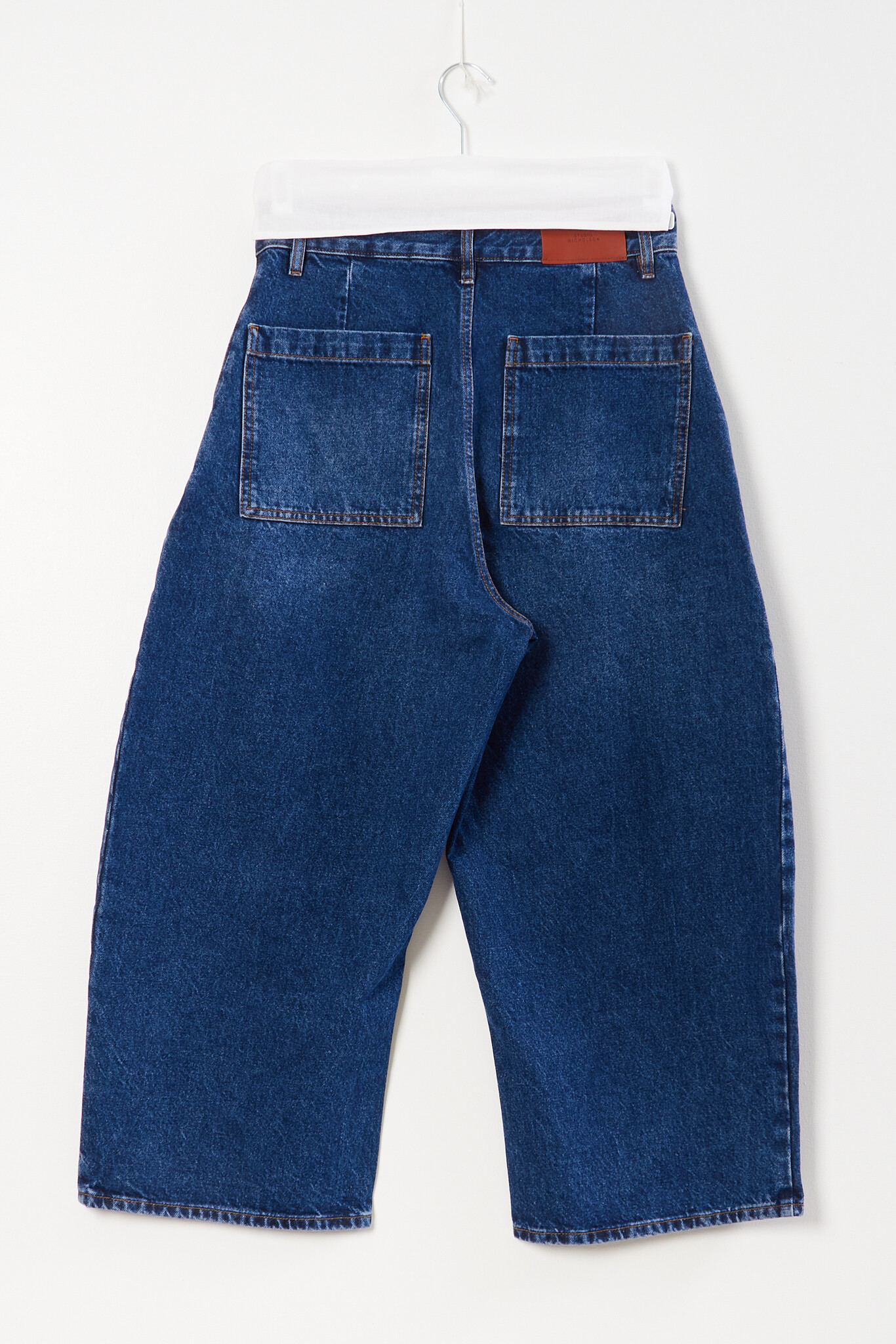 Studio Nicholson - Chalco wide crop regen denim