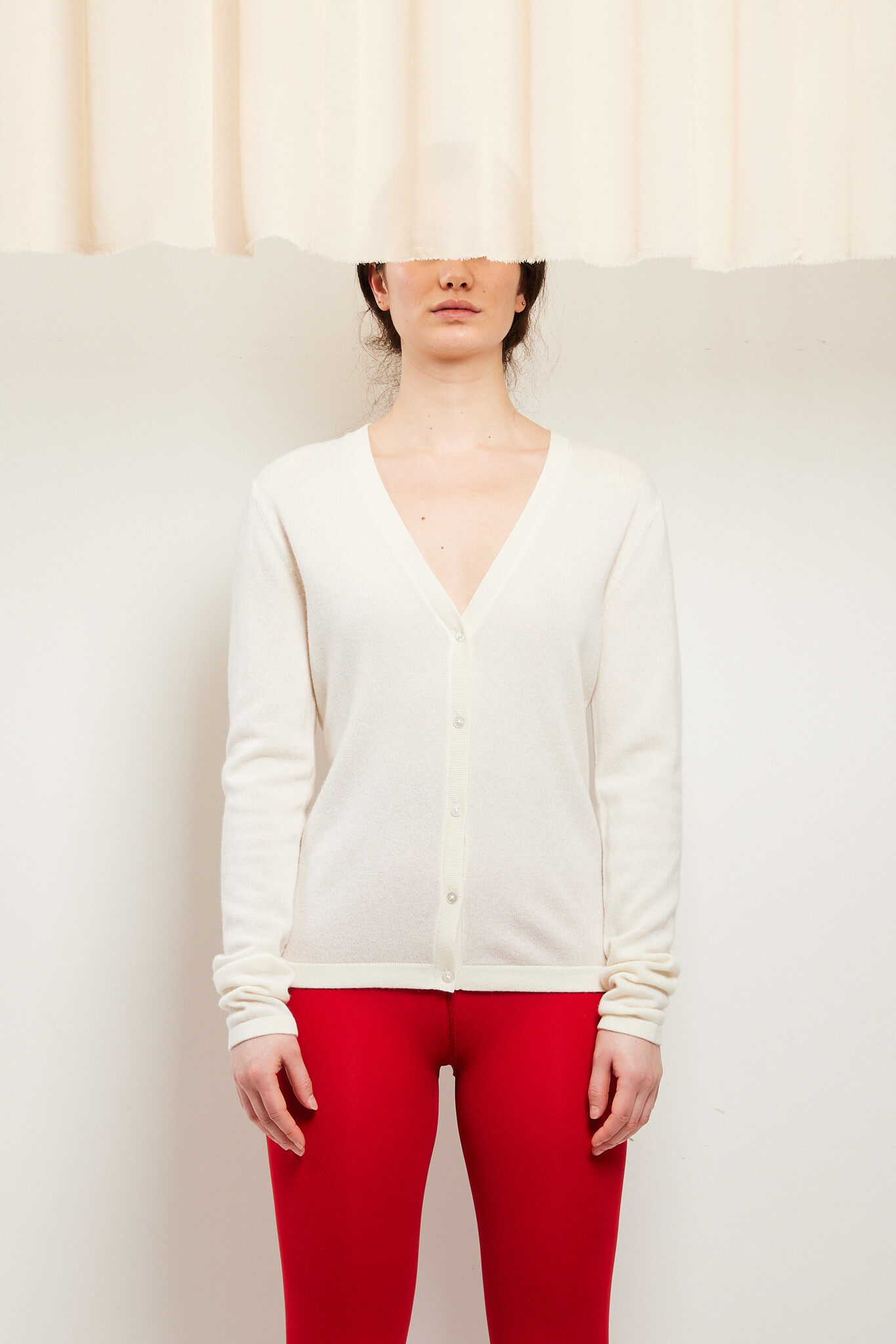 Rhea Rhea181 wool cashmere V cardigan