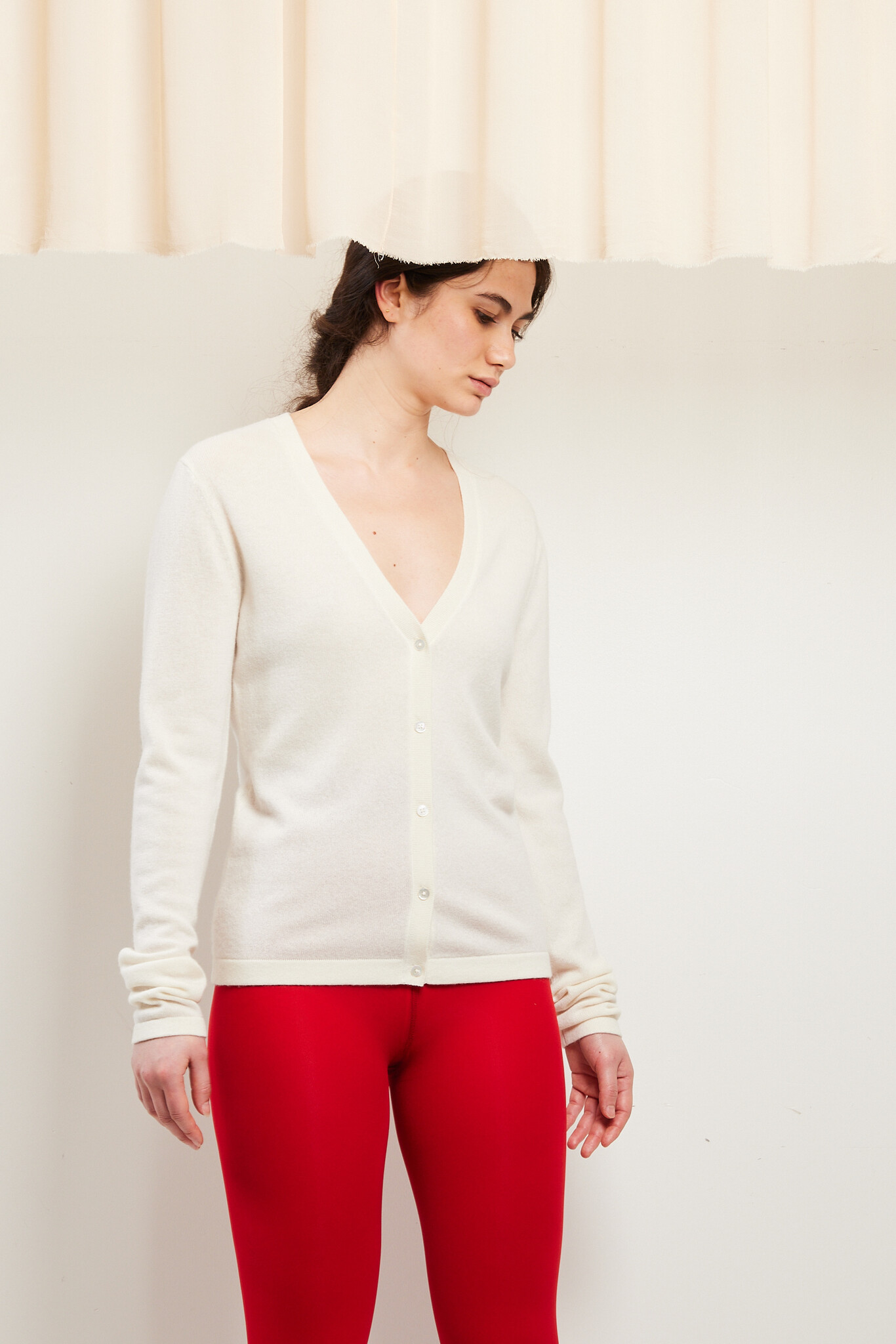 Rhea - Rhea181 wool cashmere V cardigan