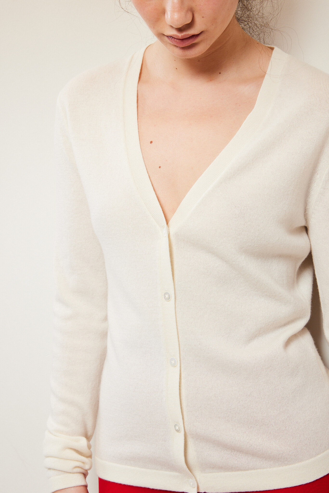 Rhea - Rhea181 wool cashmere V cardigan