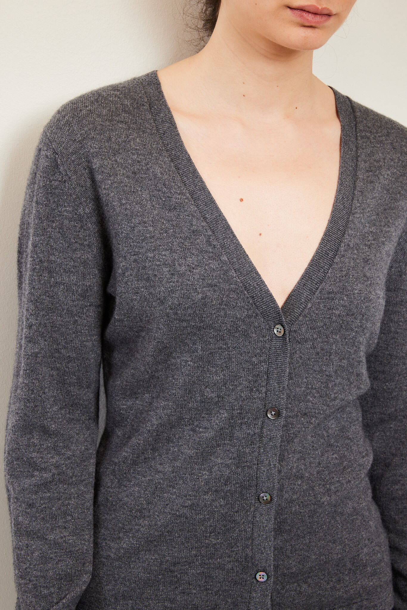 Rhea - Rhea182 wool cashmere  V cardigan