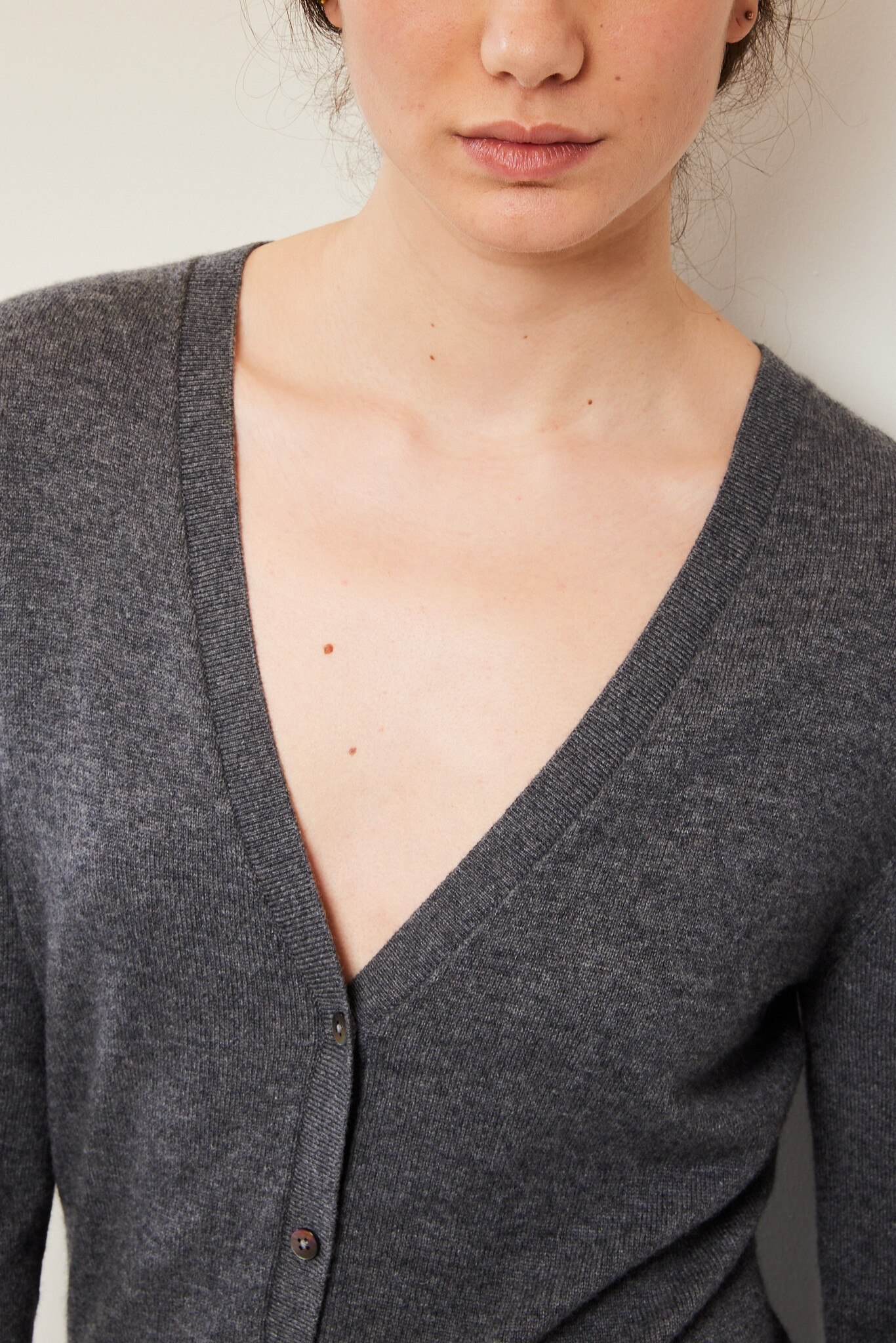 Rhea - Rhea182 wool cashmere  V cardigan