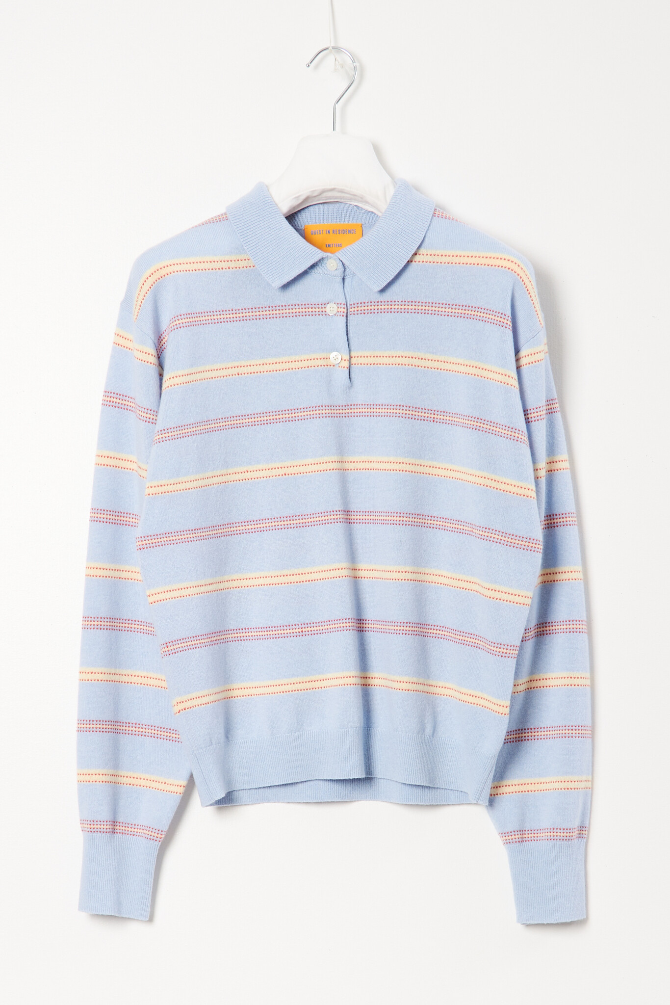 Guest in Residence - Collegiate stripe polo