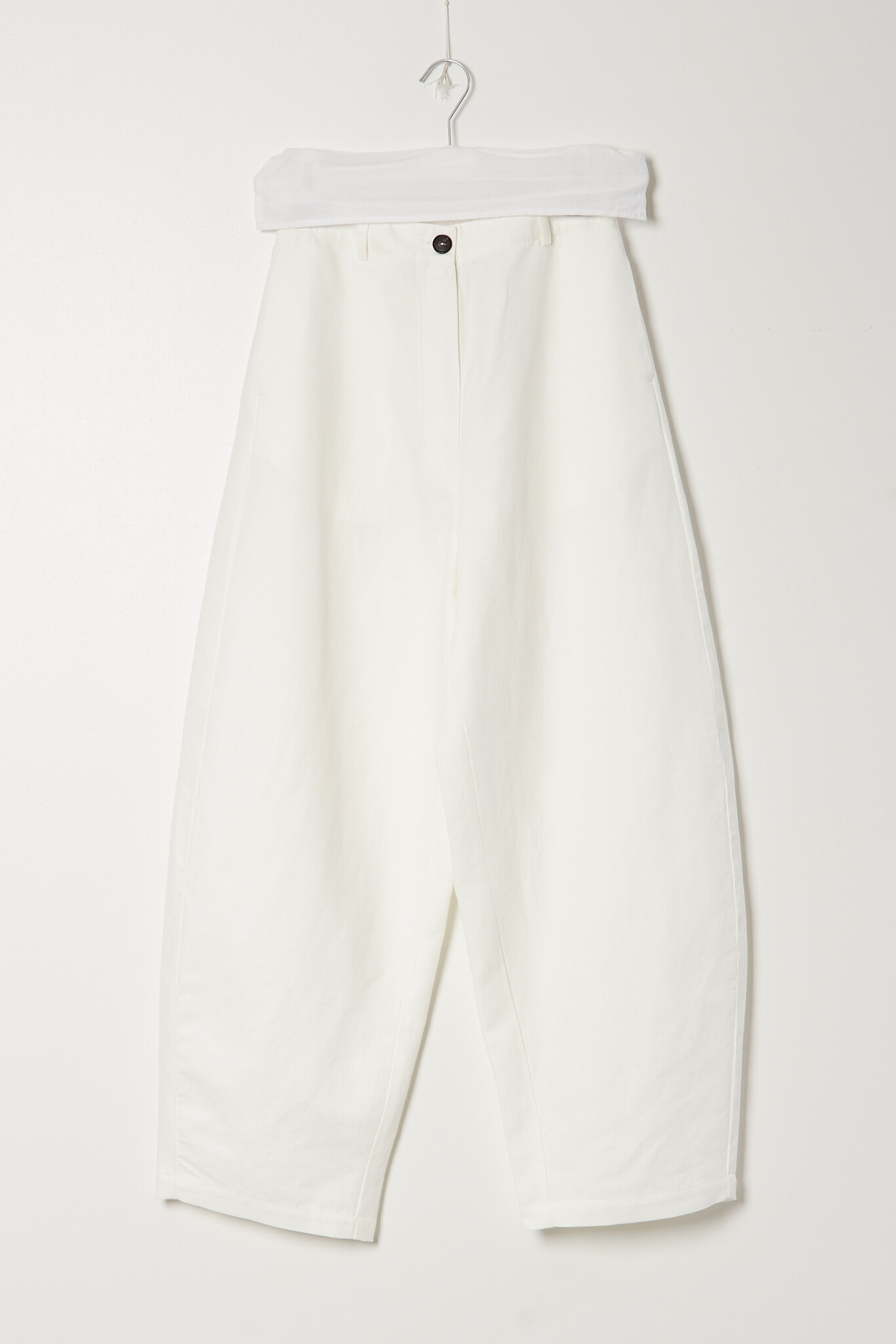 Cordera - Cotton linen curved pants